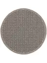 In- & Outdoor-Teppich rund Cleo Weiß/Schwarz
