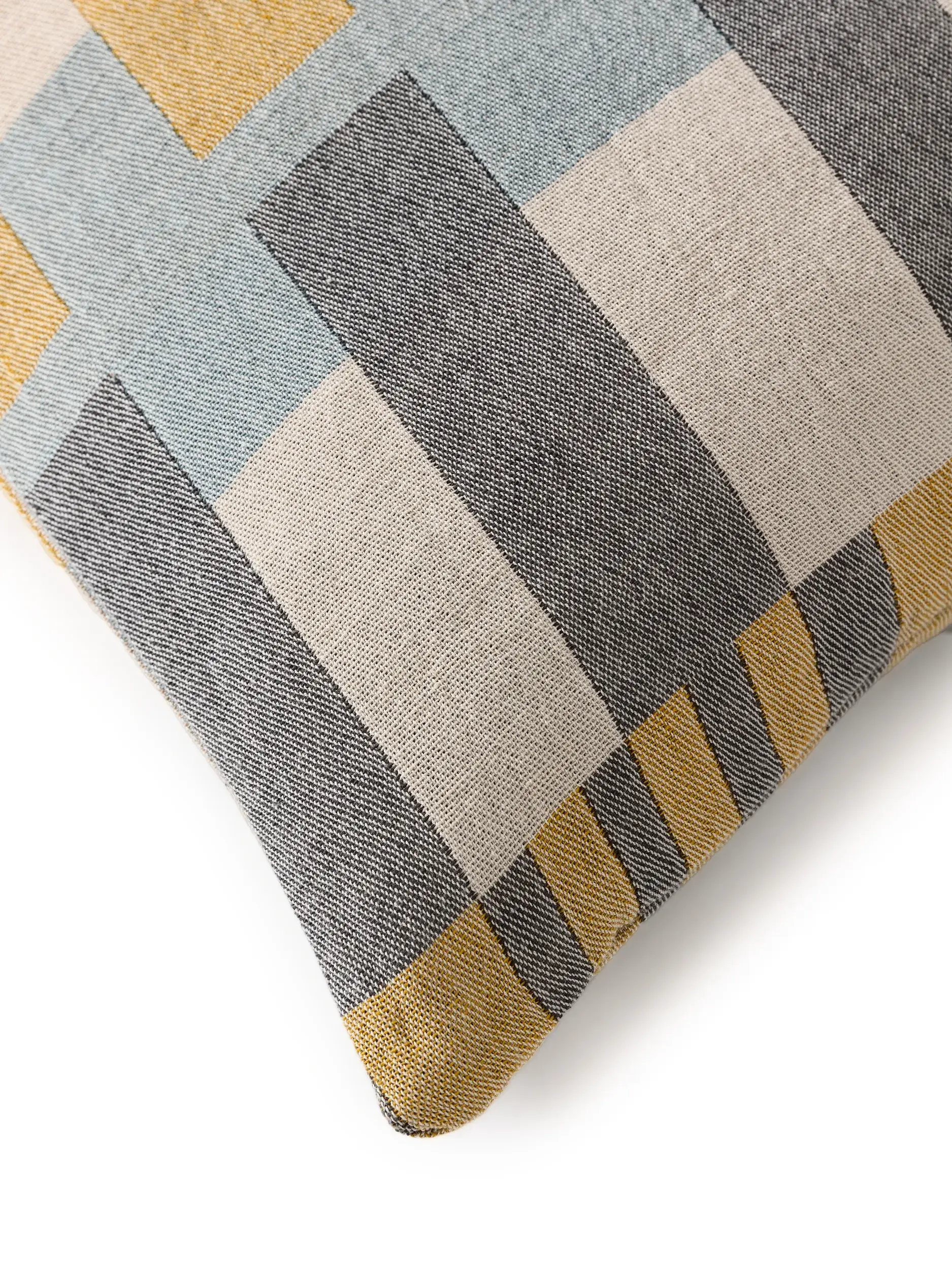 Kissenbezug Nico Multicolor/Gelb im Design Geometrisch aus 100% Baumwolle von benuta Pop