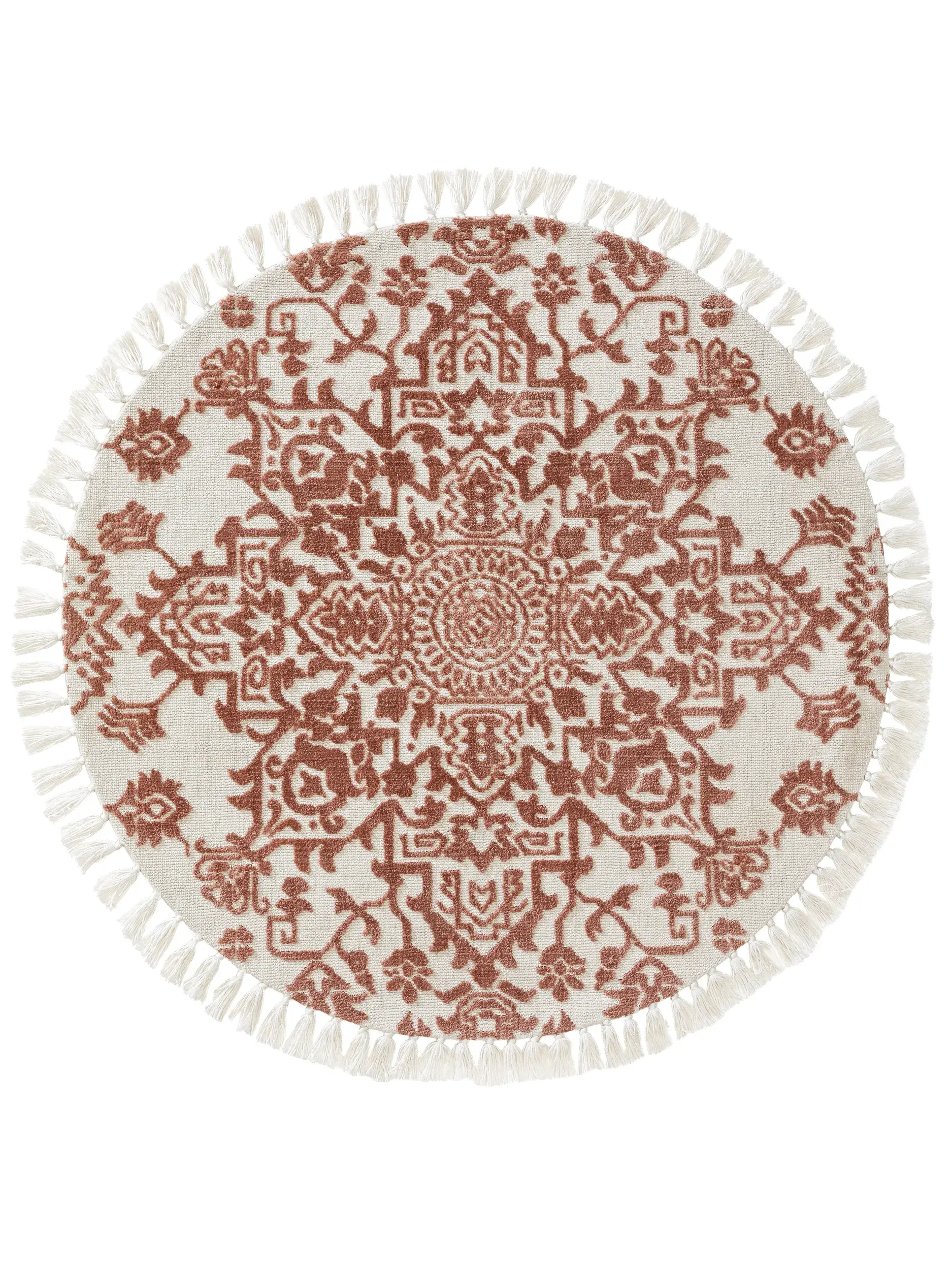 Teppe av 100% Polyester (Microfiber) i Rot med 100% Polyester (Microfiber) høy lugg fra benuta Nest