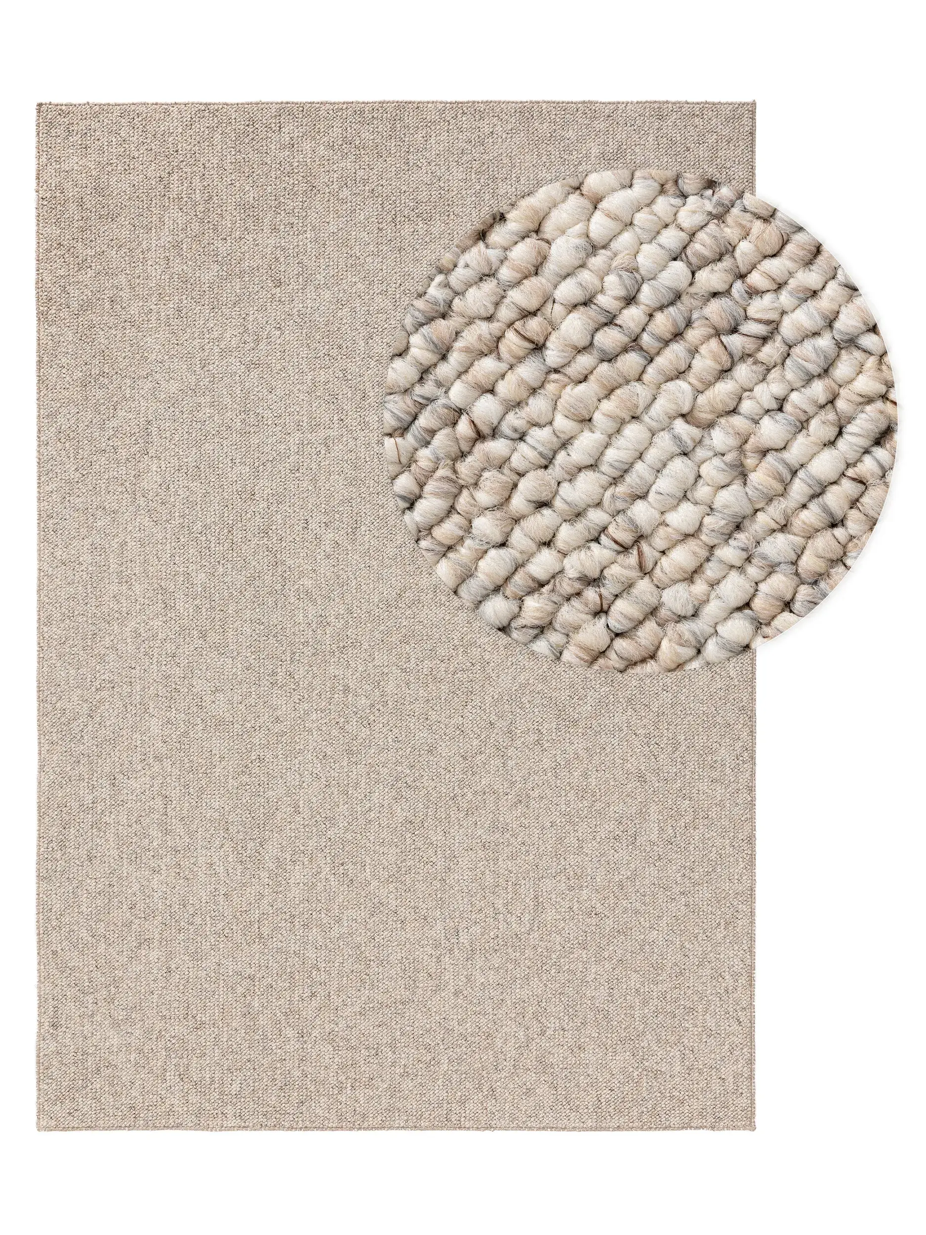 Alfombra de 100% Polipropileno en Beige con un pelo de {{Placeholder_Pile Height}} de altura de benuta nest
