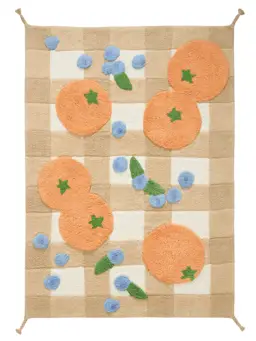 Dětský koberec Franzi Béžová/Oranžová