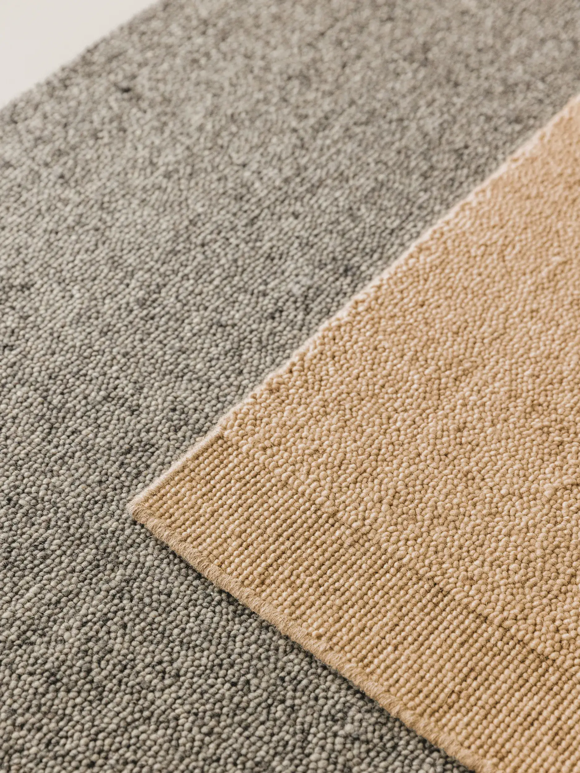 Tappeto Imke di 80% Lana, 20% Cotone in Arancio di benuta pure