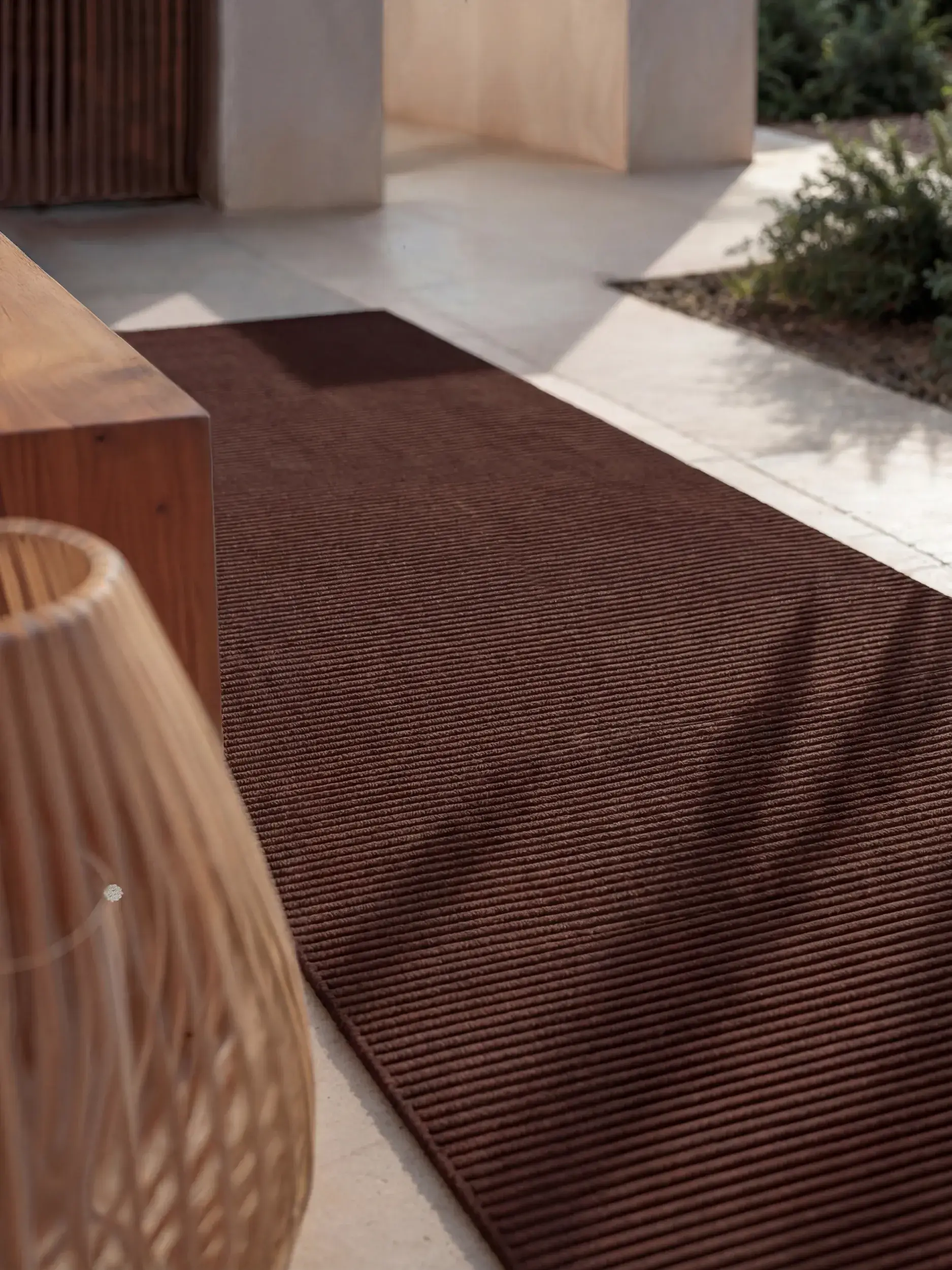 Teppich Arvea aus 100% Polyester (recyceltes PET) in  von benuta Pure