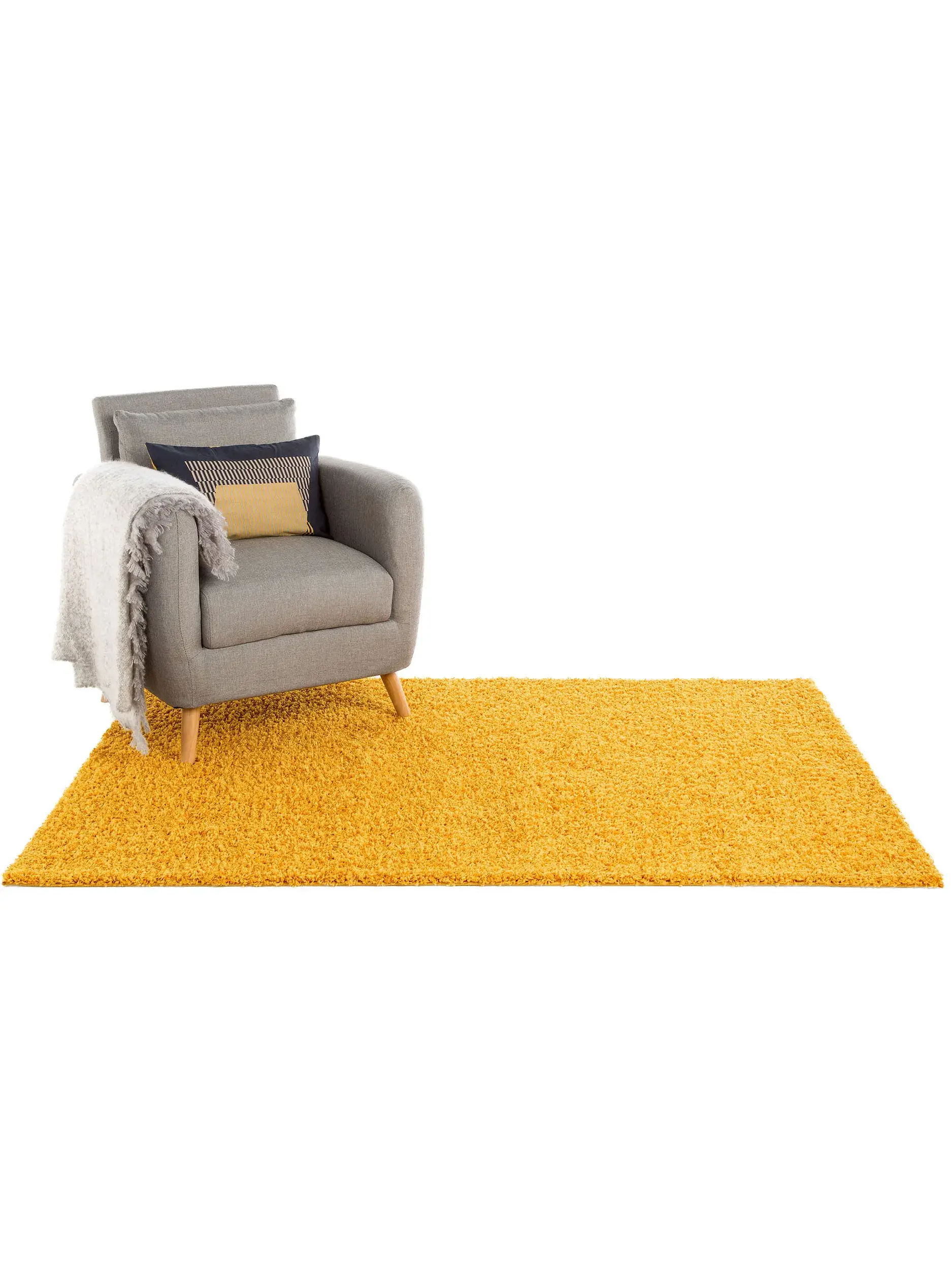 Tapis Swirls en 100% Polypropylène en Jaune de benuta