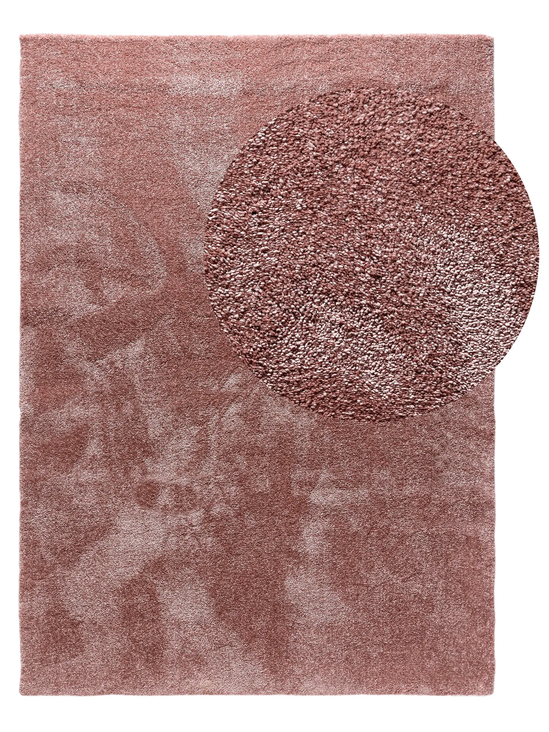 Tappeto di 100% Polipropilene in Rosa con pelo alto 100% Polipropilene da benuta nest
