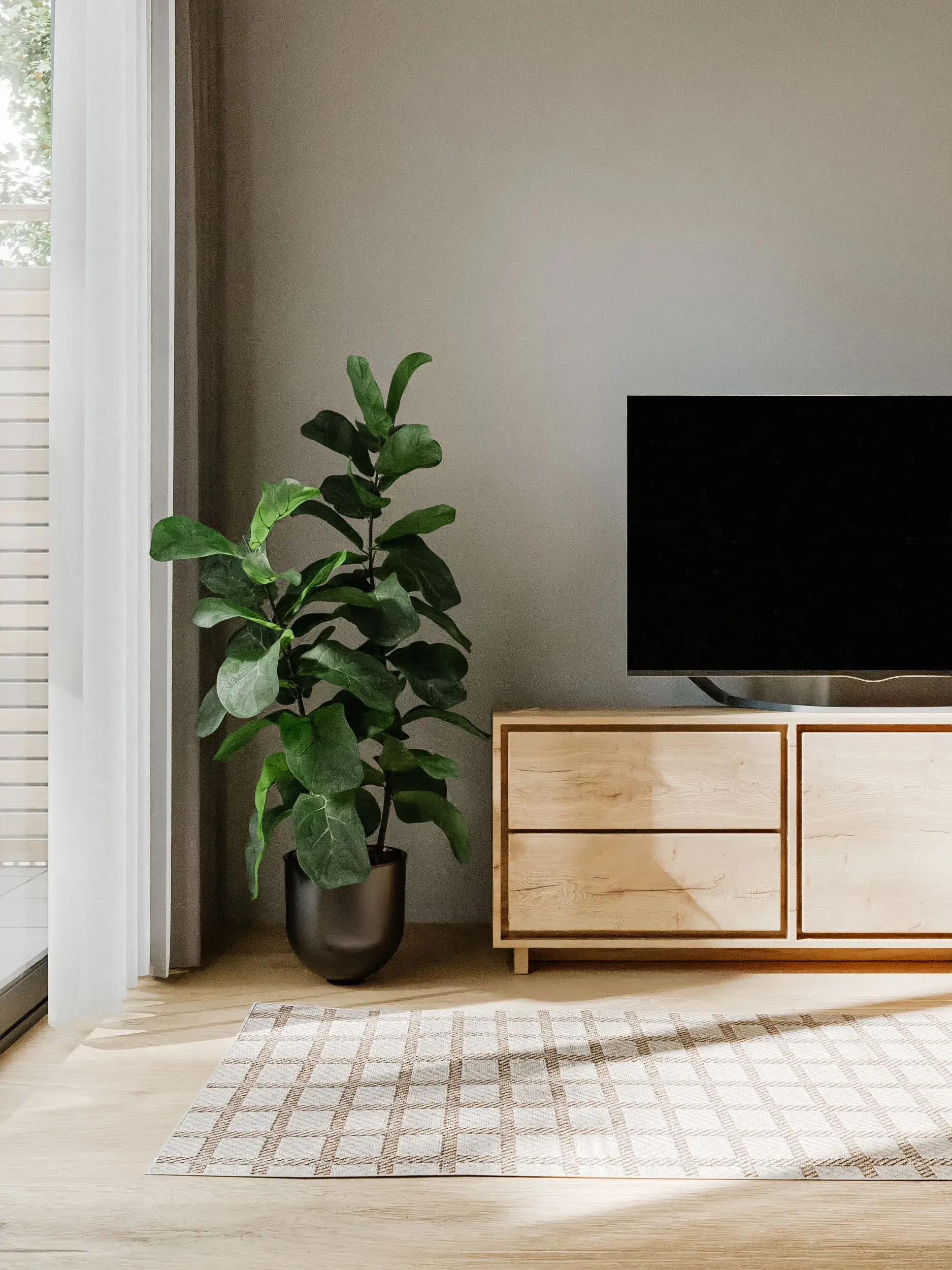 Vloerkleed Kaleo van 100% Polypropyleen in Wit van benuta Basic