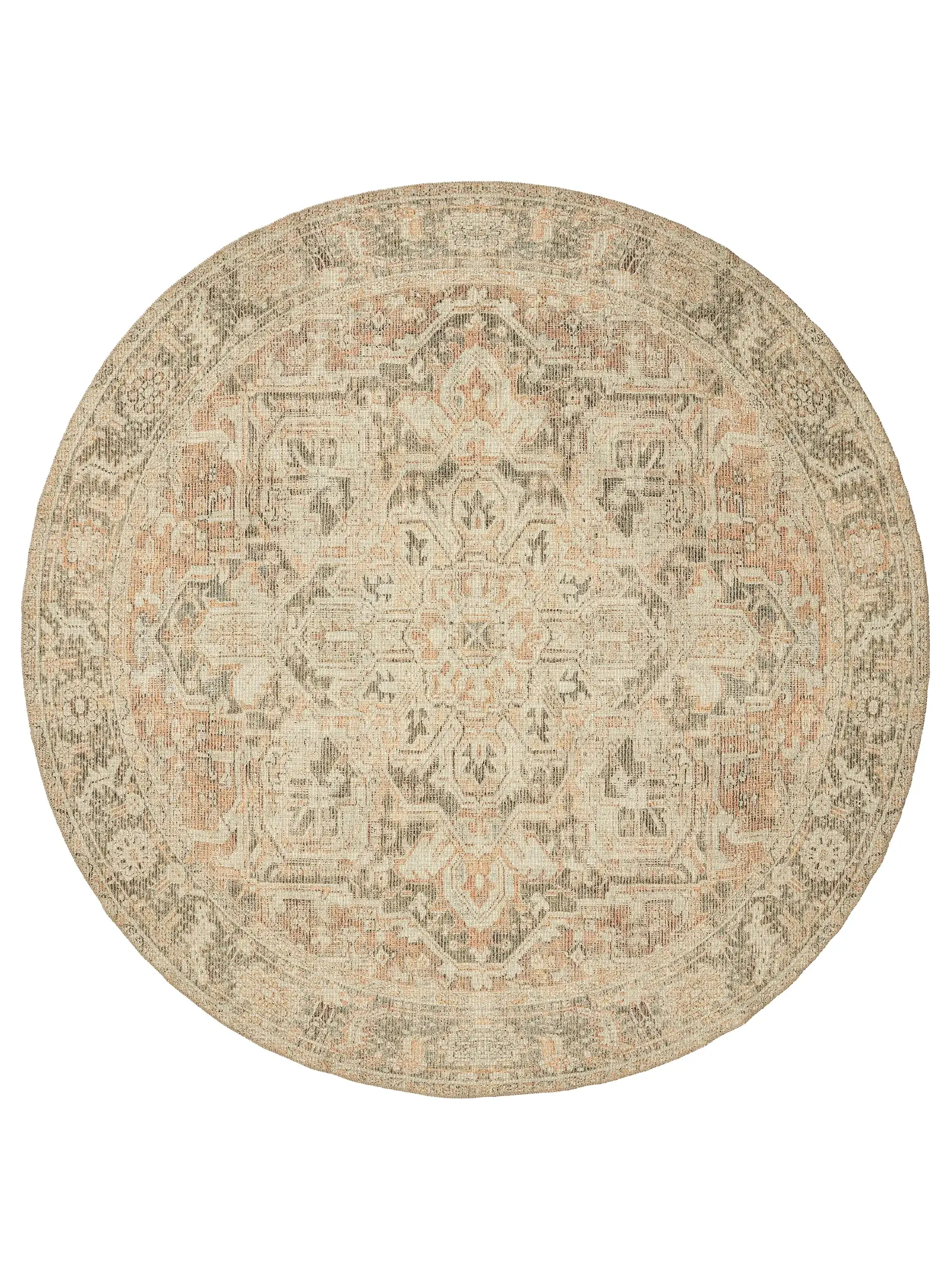 Rug made of 50% Polyester, 50% Polycotton in Multicolour with a 50% Polyester, 50% Polycotton high pile by benuta Nest