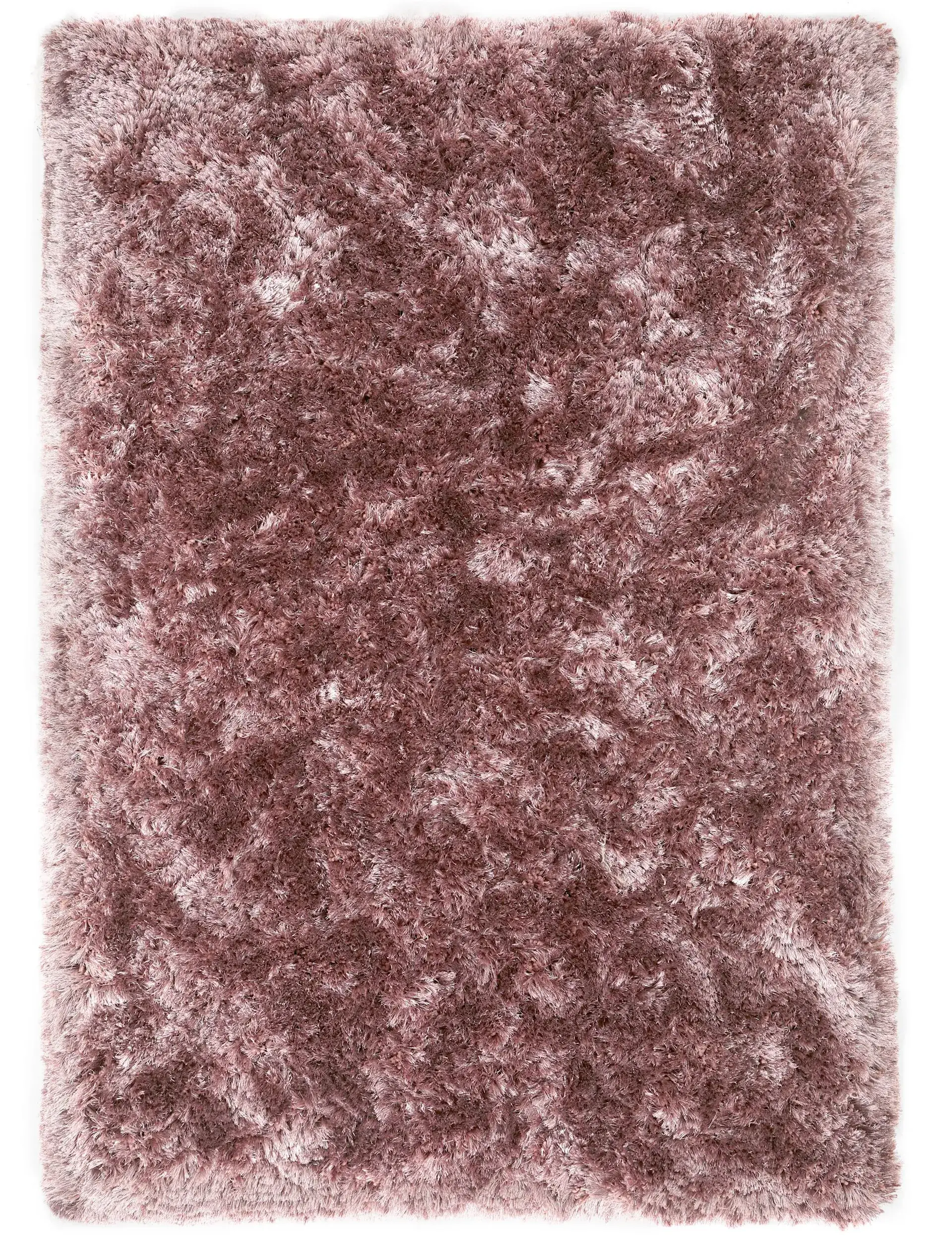 Teppich aus 100% Polyester in Rosa mit 100% Polyester hohem Flor von benuta Finest