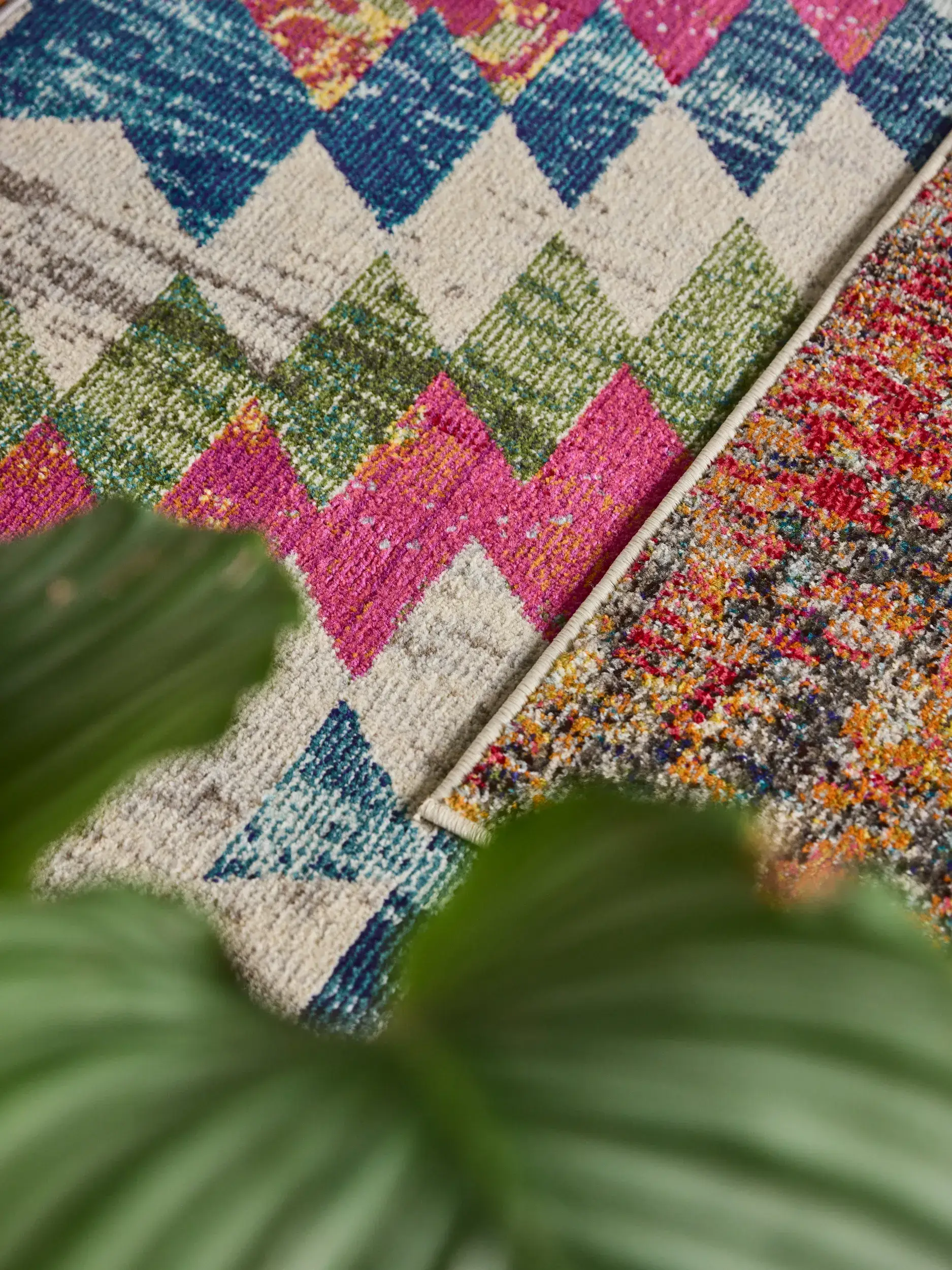 Teppich aus 100% Polypropylen in Multicolor mit 100% Polypropylen hohem Flor von benuta Nest