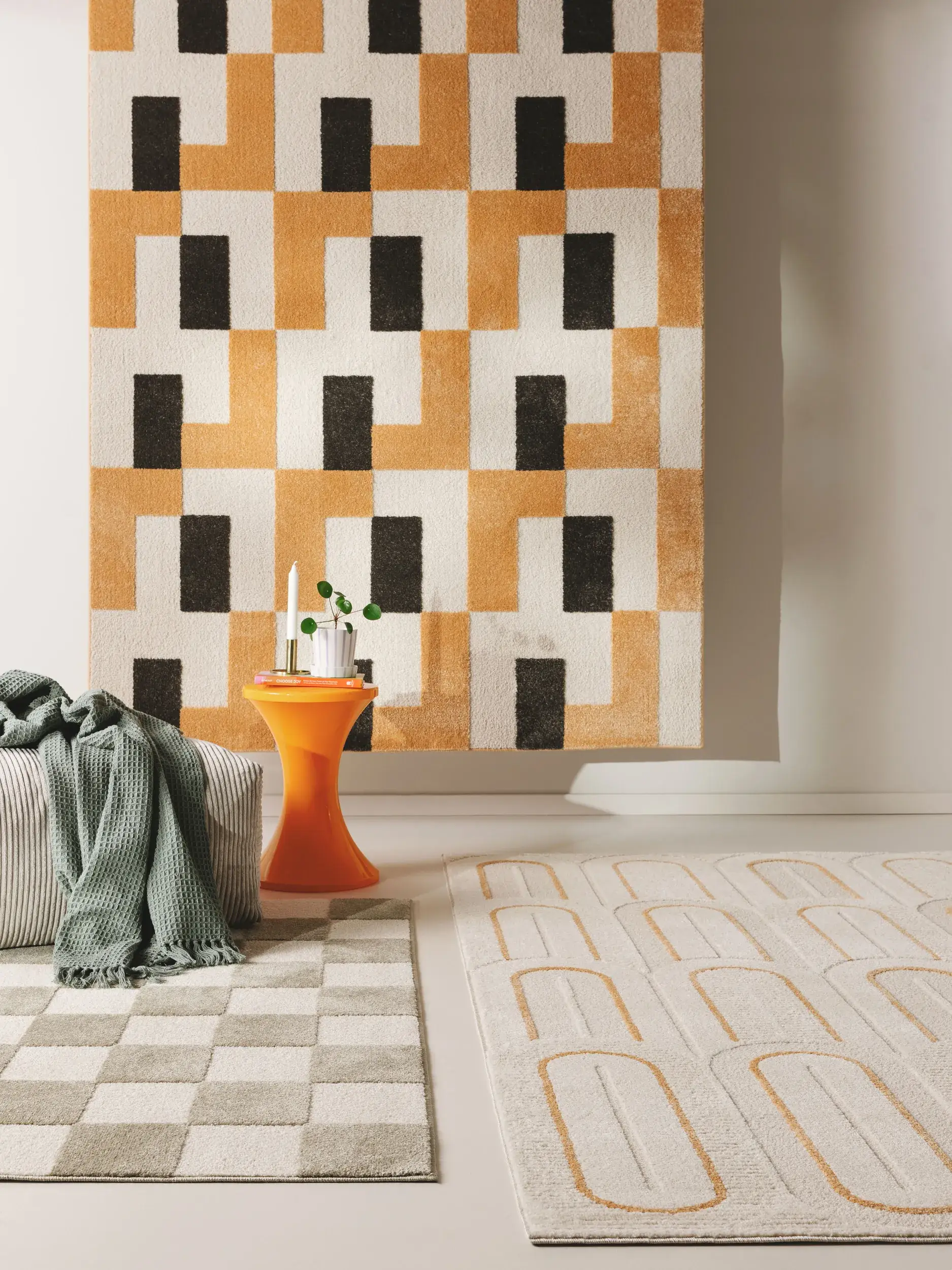 Alfombra de 80% Polipropileno, 20% Poliéster en Beige con un pelo de {{Placeholder_Pile Height}} de altura de benuta POP