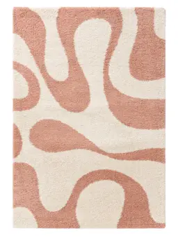 Tapis à poils longs Louise Rose