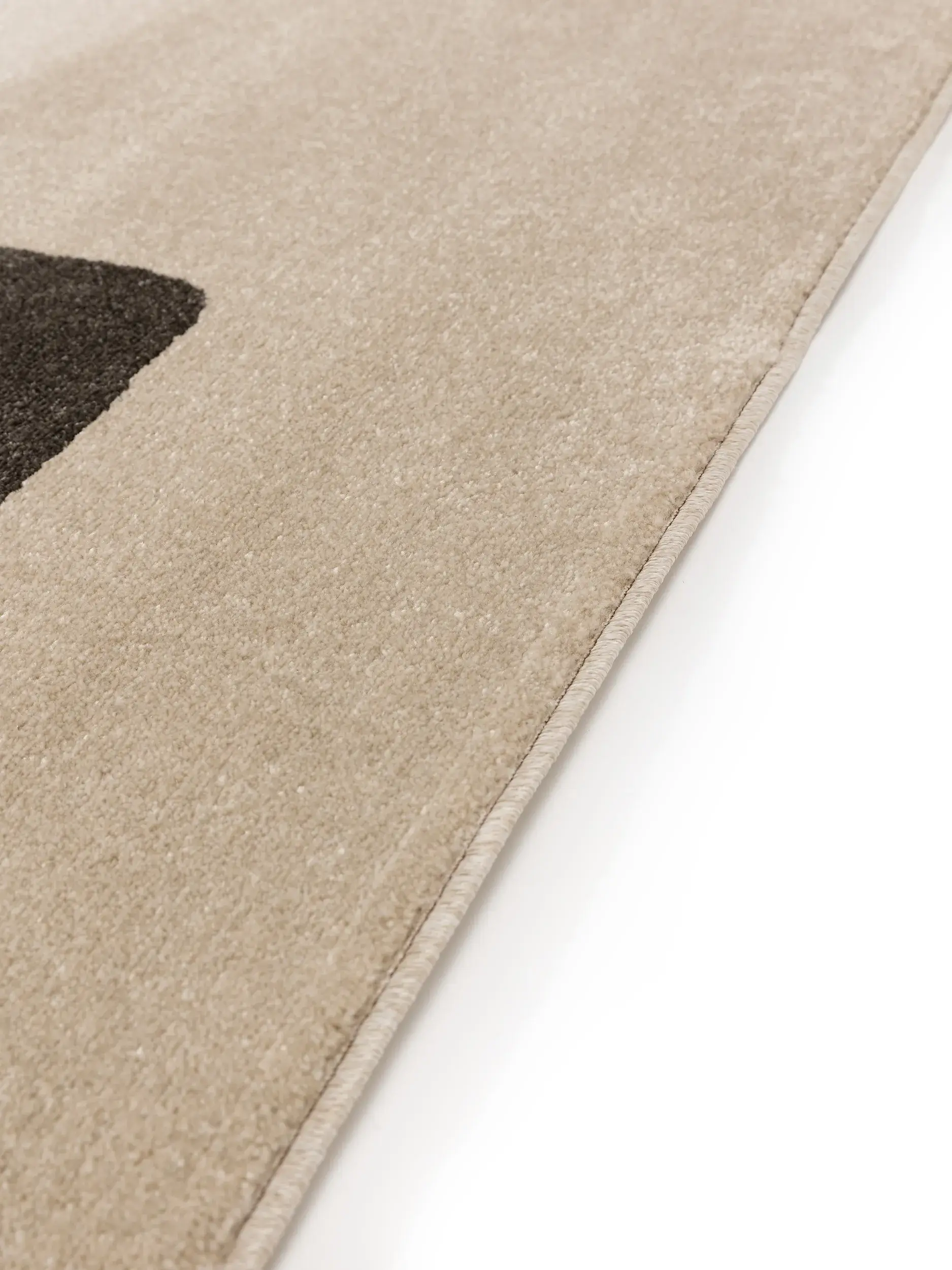 Teppich aus 100% Polypropylen in Schwarz/Weiß mit 100% Polypropylen hohem Flor von benuta Pop
