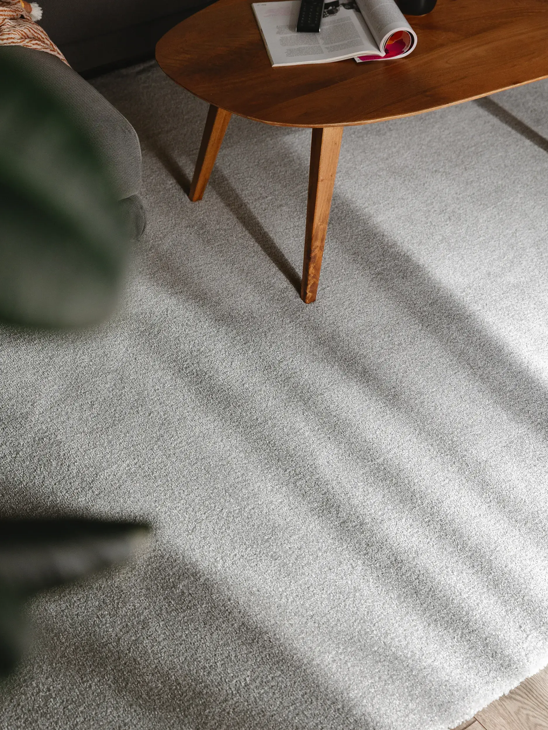 Rug made of 100% Polypropylen in Grau with a 100% Polypropylen high pile by benuta Nest