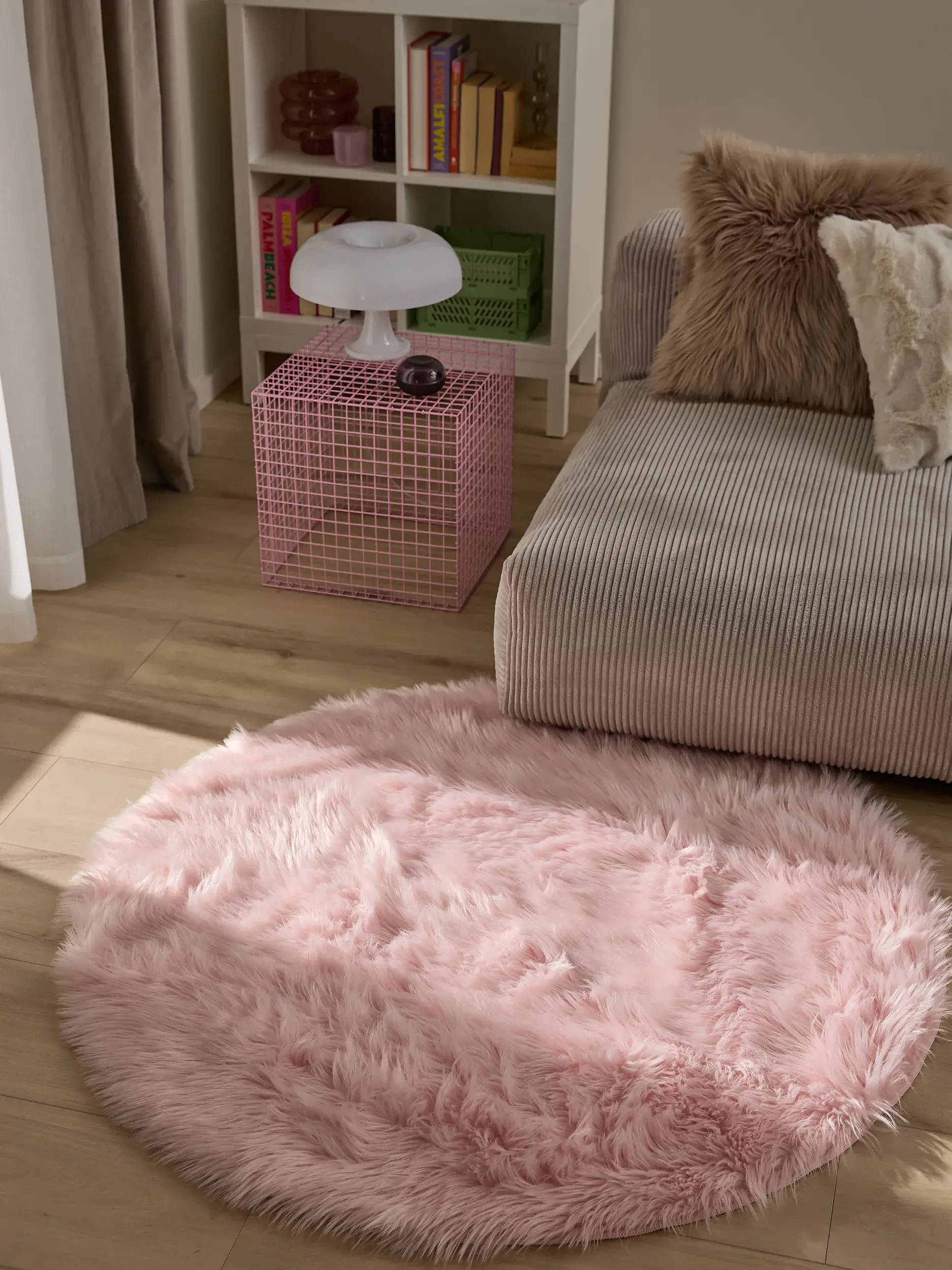 Koberec z 70% Polyacryl, 30% Polyester v Rosa s vlasem výšky 70% Polyacryl, 30% Polyester od benuta Pop