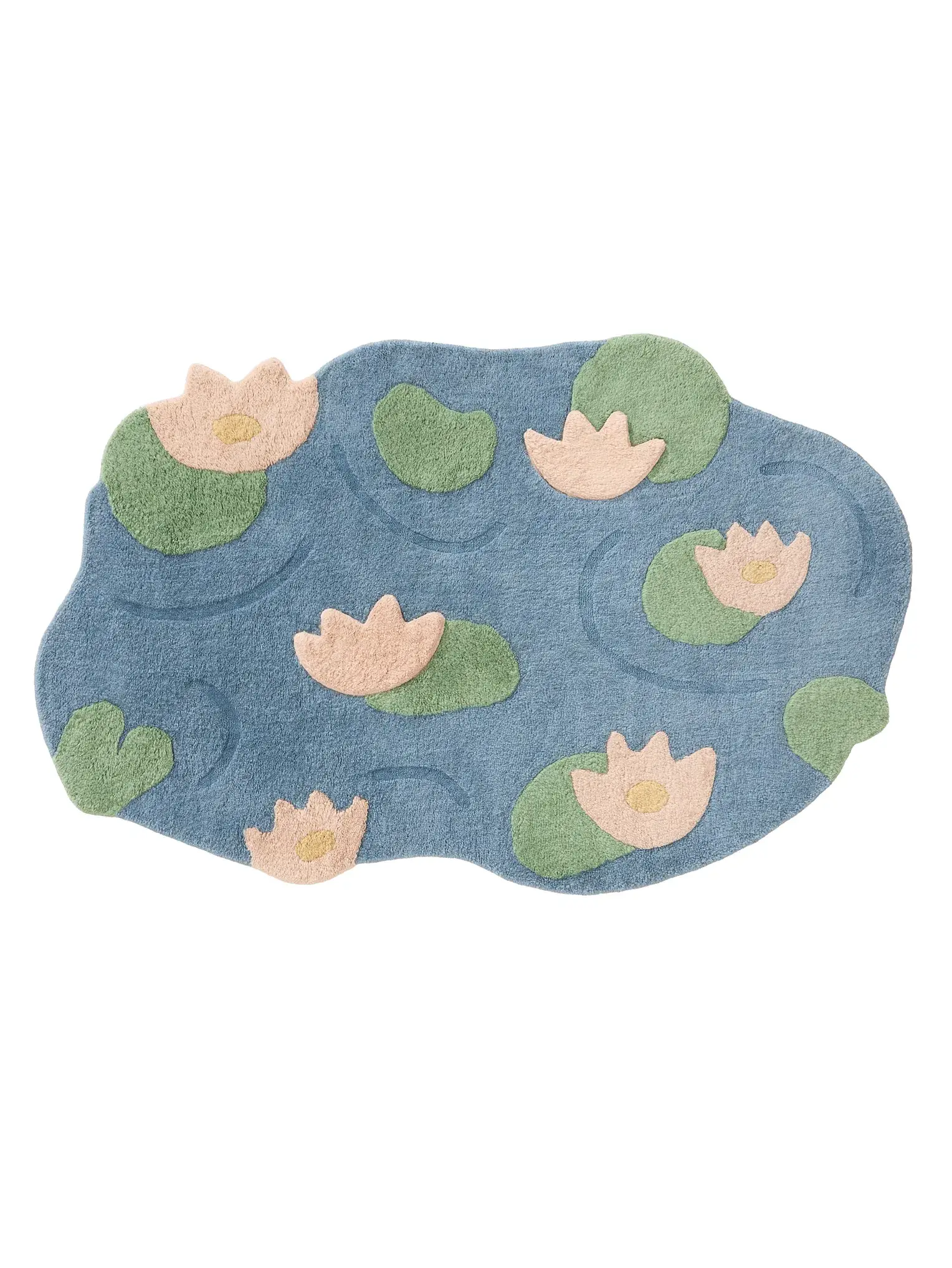 Teppich aus 100% Wolle in Multicolor mit 100% Wolle hohem Flor von Lytte