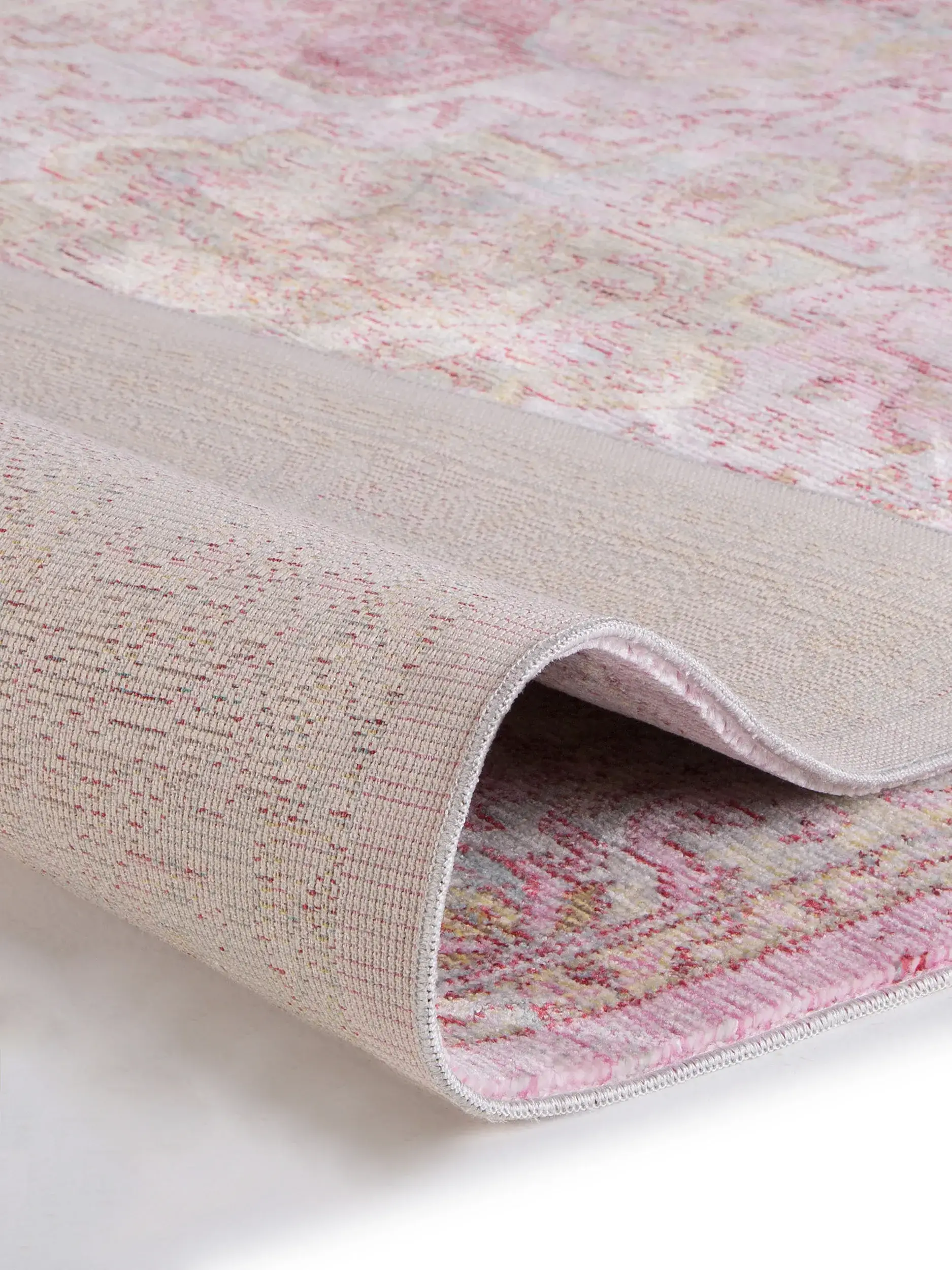 Tappeto di 100% Poliestere in Multicolor con pelo alto 100% Poliestere da benuta nest