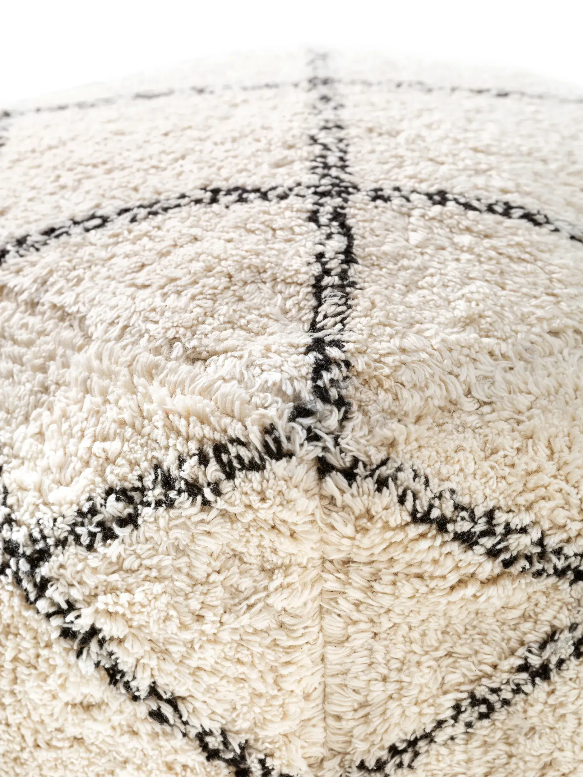 Pouf Naomi Cream im Design Orientalisch aus 100% Baumwolle von benuta Nest