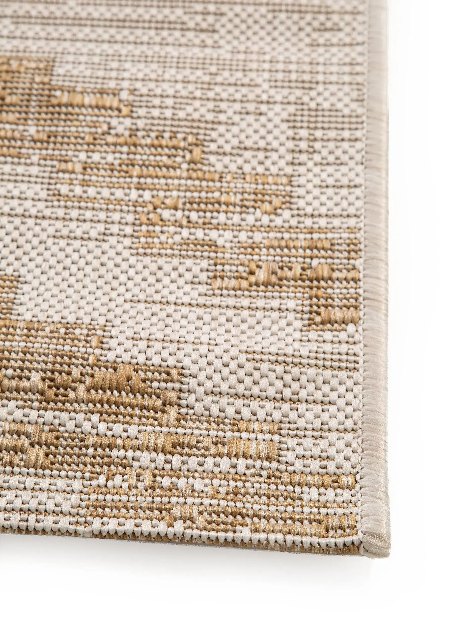 Teppich aus 100% Polypropylen in Beige mit 100% Polypropylen hohem Flor von benuta Nest