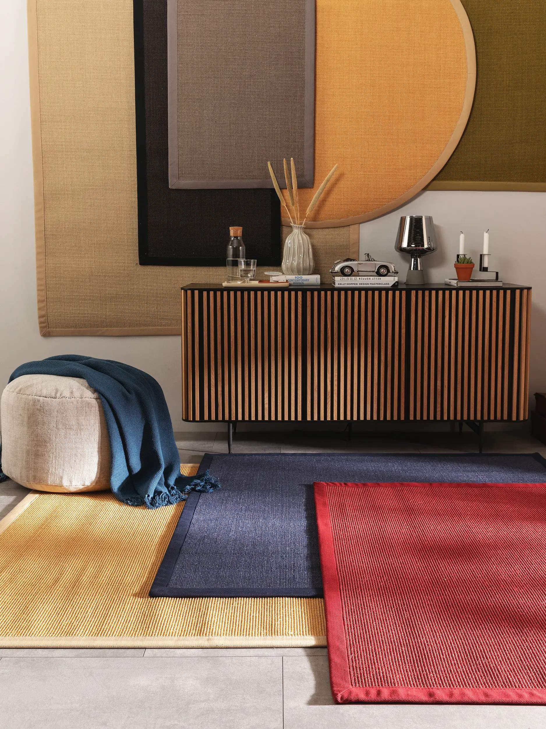 Teppich aus 100% Sisal in Beige mit 100% Sisal hohem Flor von benuta Nest