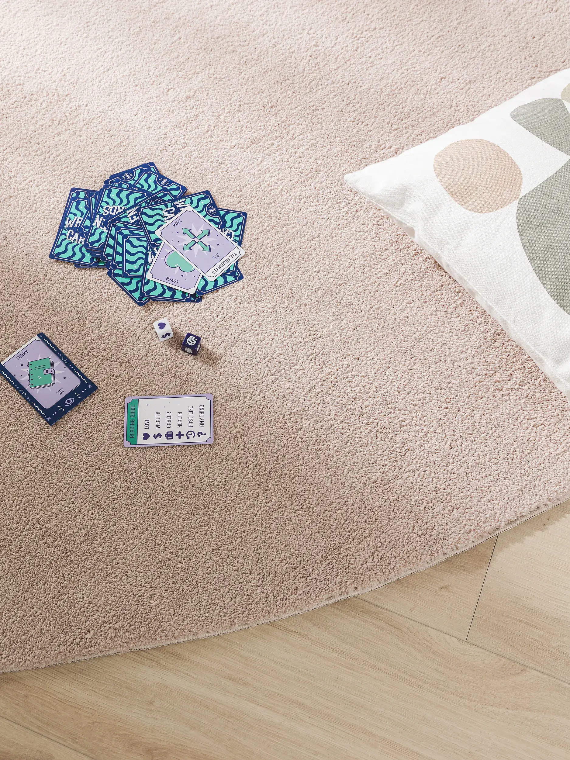 Tapis en 100% Polyester en Beige avec une pile de 100% Polyester de hauteur de benuta POP