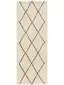 Wollteppich Läufer Berber Cream
