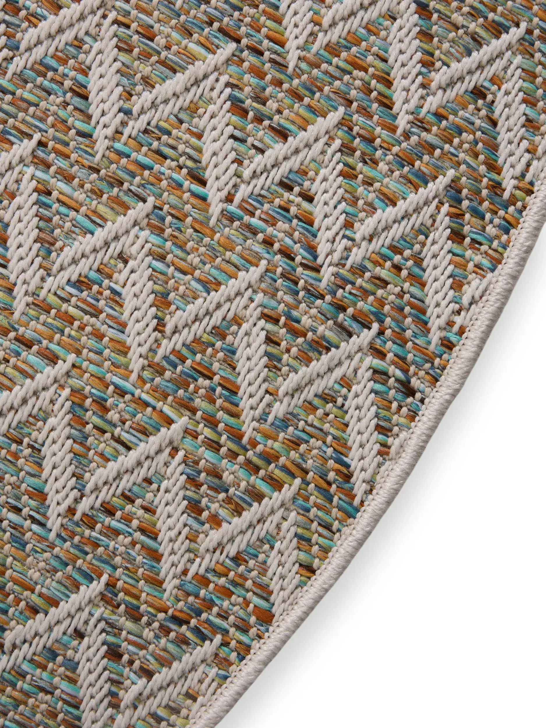 Rug made of 100% Polypropylen in Blue with a 100% Polypropylen high pile by benuta Nest