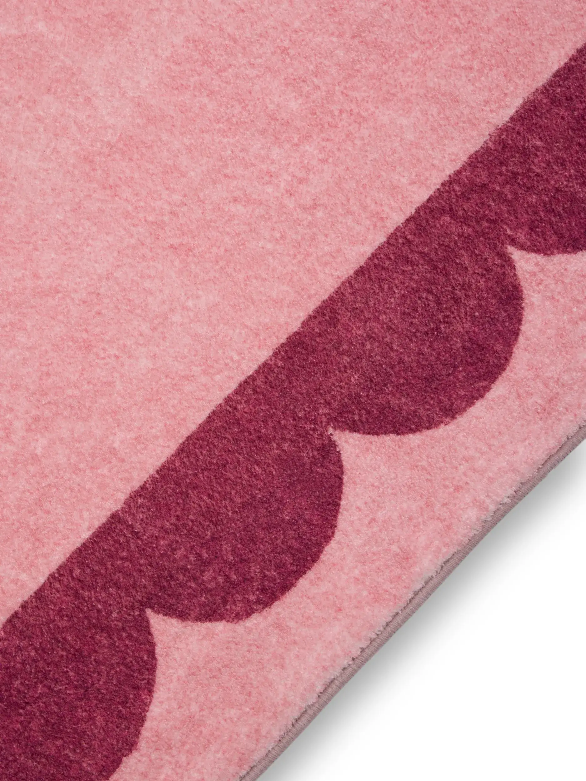 Teppich aus 100% Polyester in Rosa mit 100% Polyester hohem Flor von benuta Pop