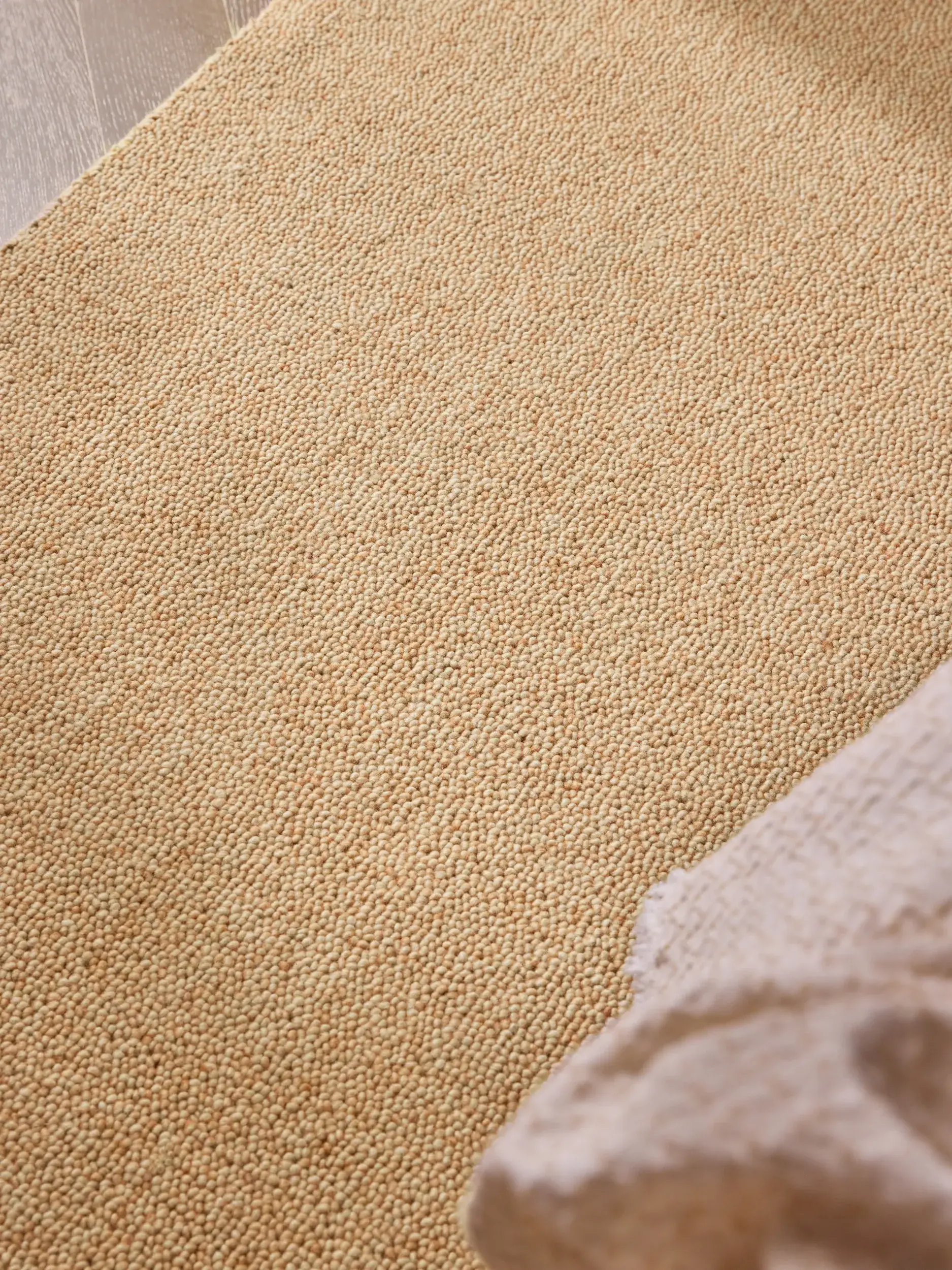 Alfombra Imke de 80% Lana, 20% Algodón en Naranja de benuta pure