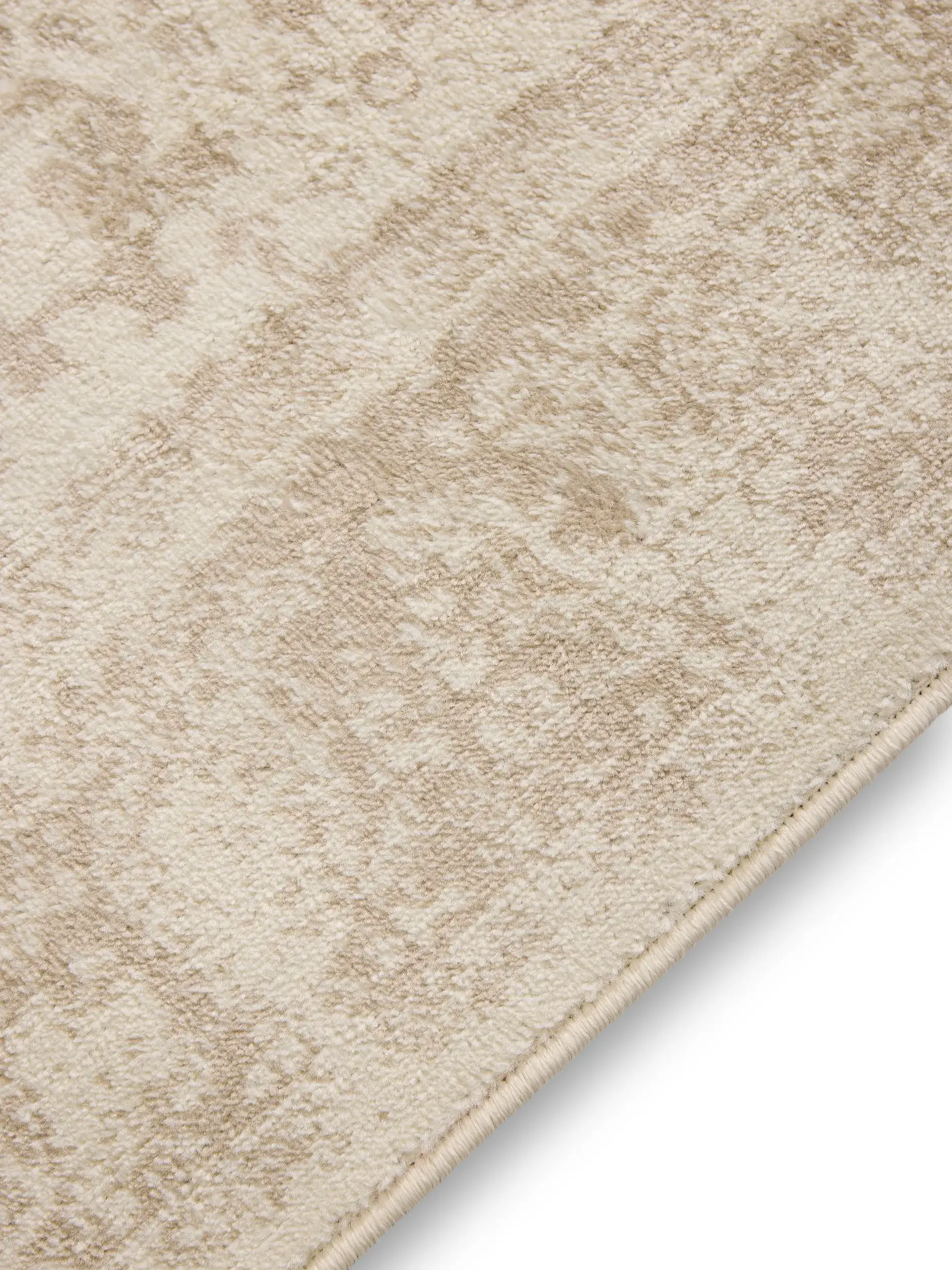 Rug made of 100% Polypropylen in Beige with a 100% Polypropylen high pile by benuta Basic