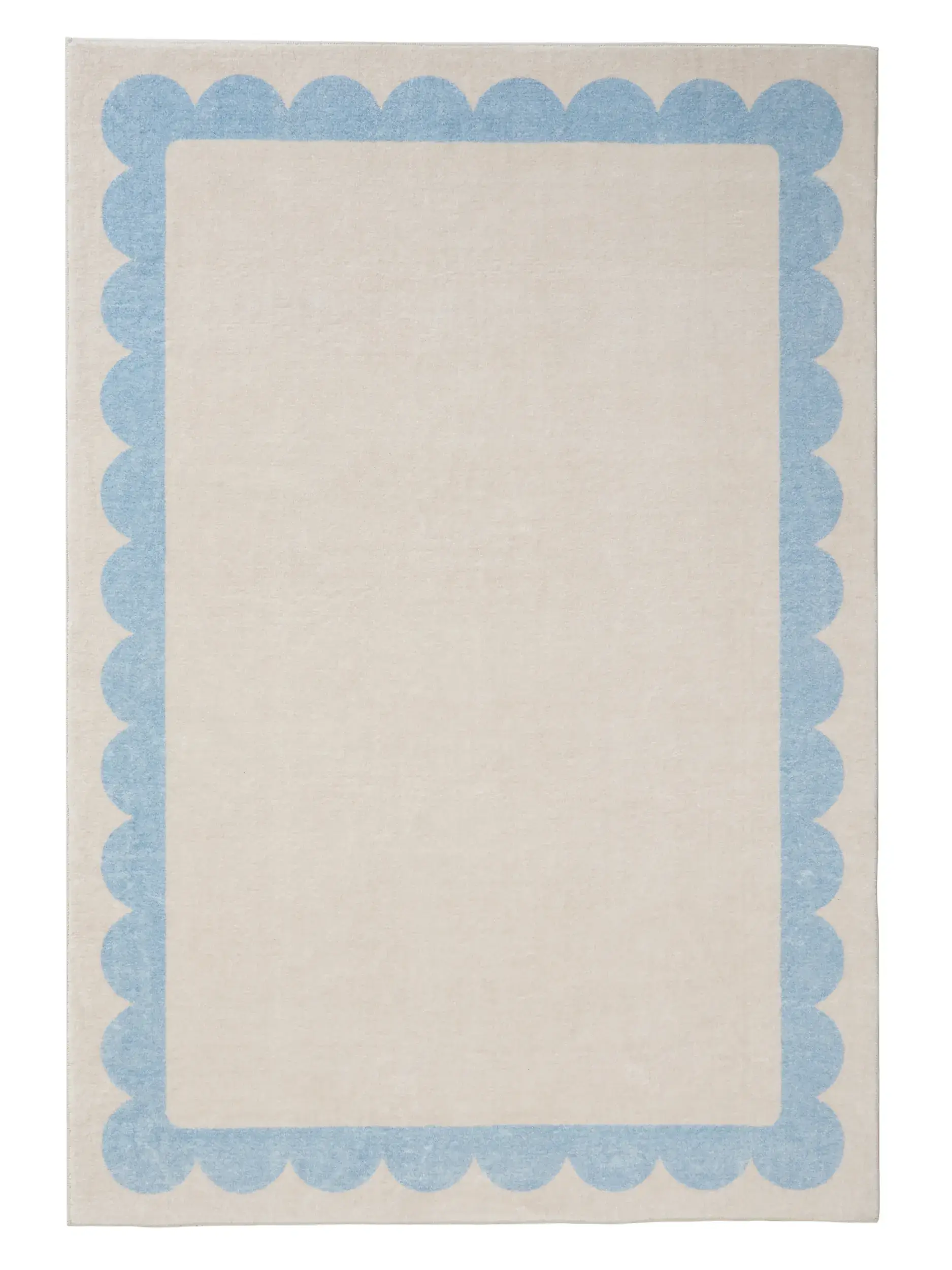 Rug made of 100% Polyester in Blue with a 100% Polyester high pile by benuta Pop