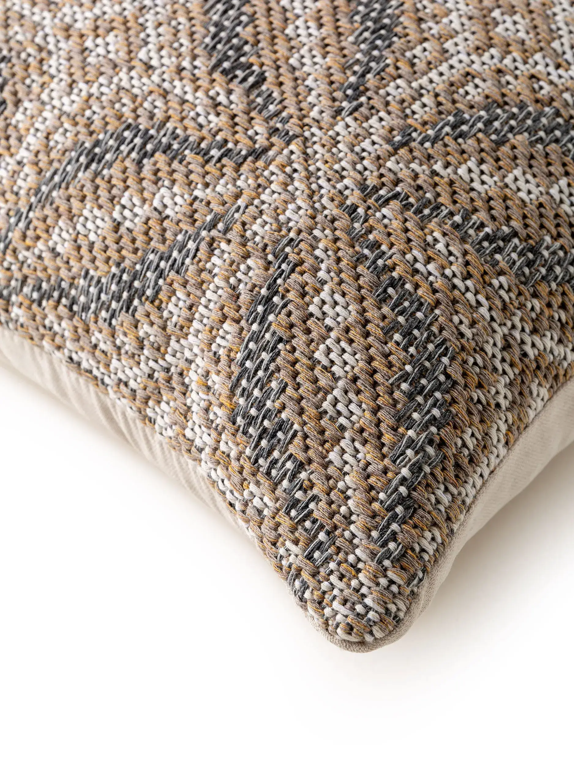 Cushion Cover Nizza Beige in Kilim design made of 100% Cotton by benuta Nest