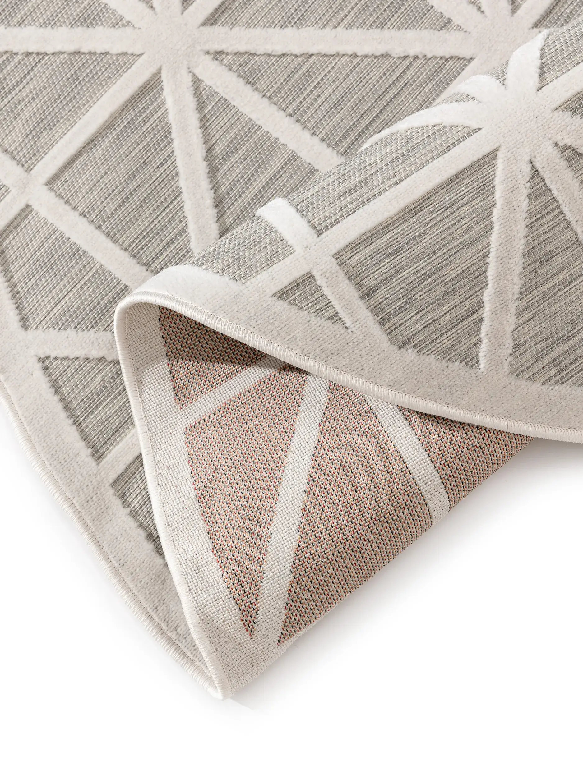 Rug made of 100% Polypropylen in Grey with a 100% Polypropylen high pile by benuta Pop