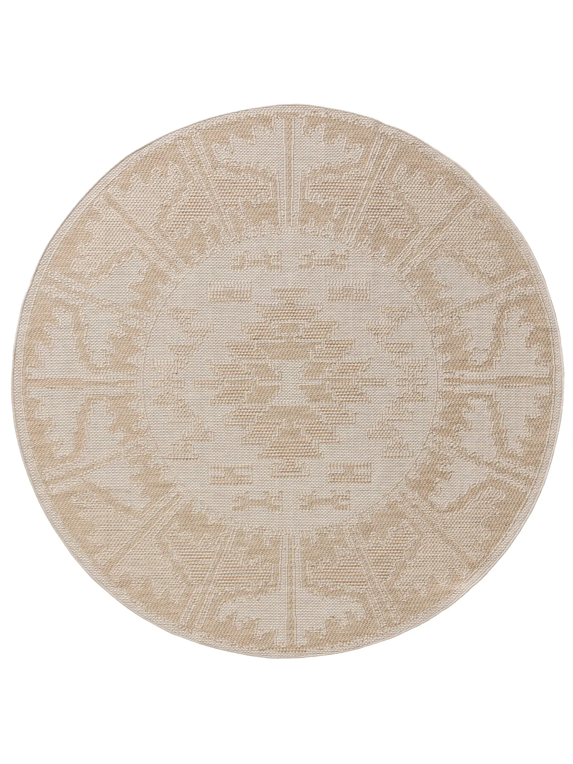 Teppich aus 100% Polypropylen in Weiß mit 100% Polypropylen hohem Flor von benuta Nest