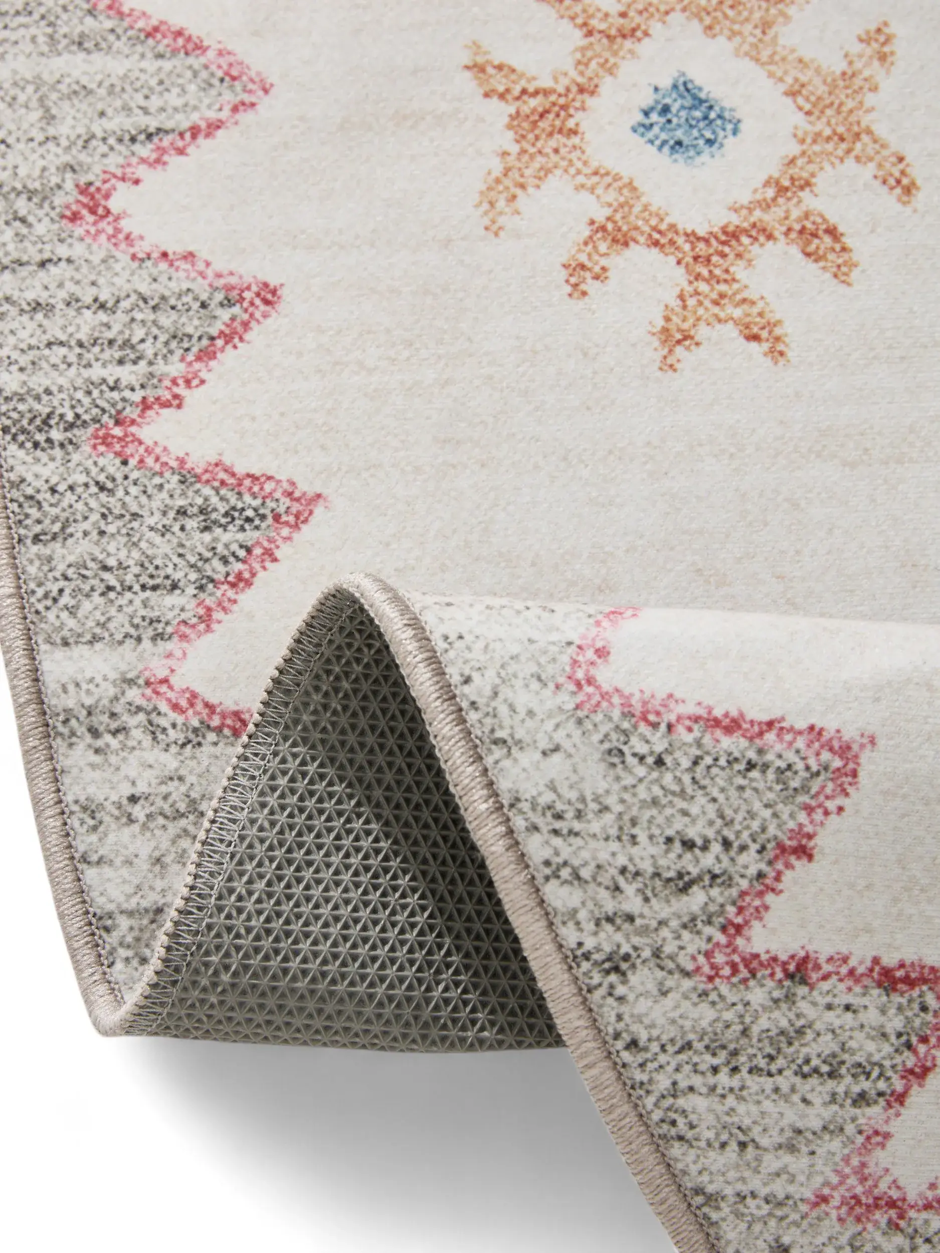 Rug made of 100% Polyester in Multicolour with a 100% Polyester high pile by benuta Basic