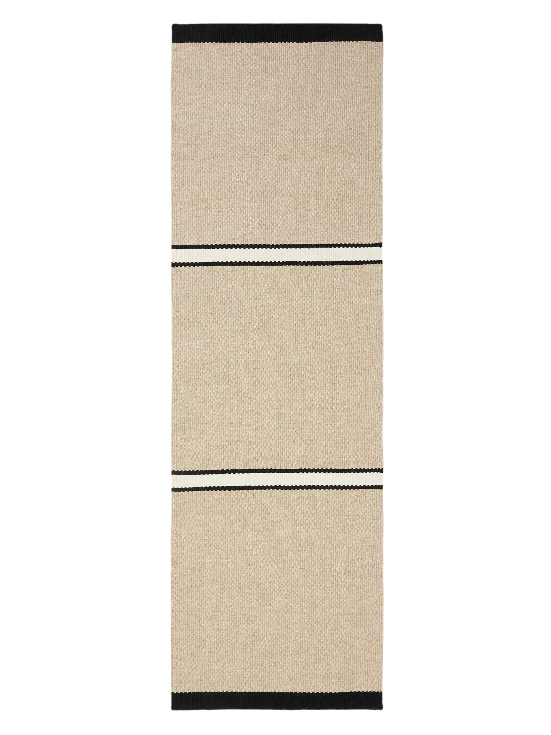 Teppich aus 100% Wolle in Beige mit 100% Wolle hohem Flor von benuta Pure