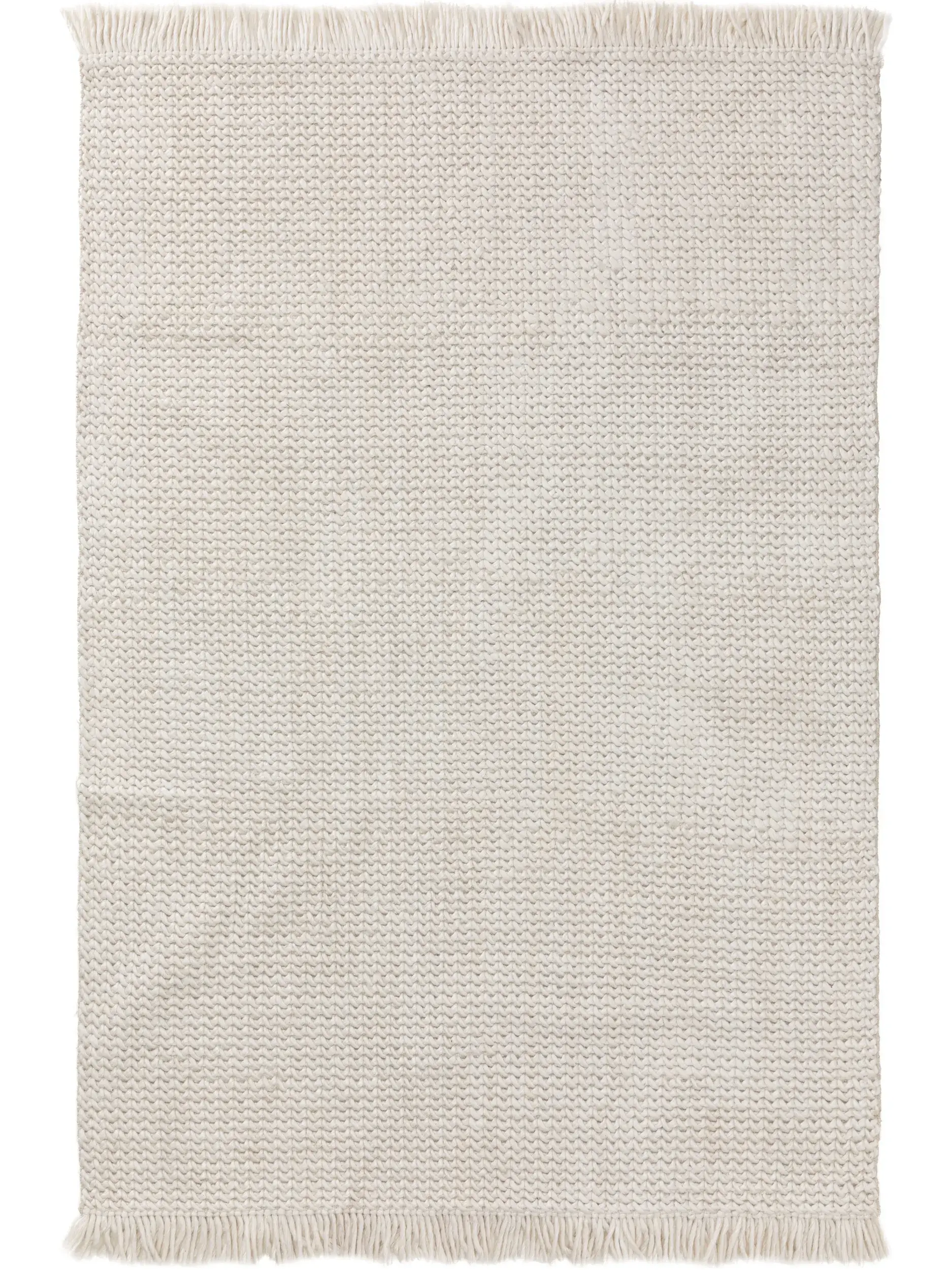 Alfombra de 60% Lana, 40% Poliéster en Blanco con un pelo de {{Placeholder_Pile Height}} de altura de benuta pure
