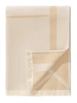 Manta de algodón Luan Crema/Beige
