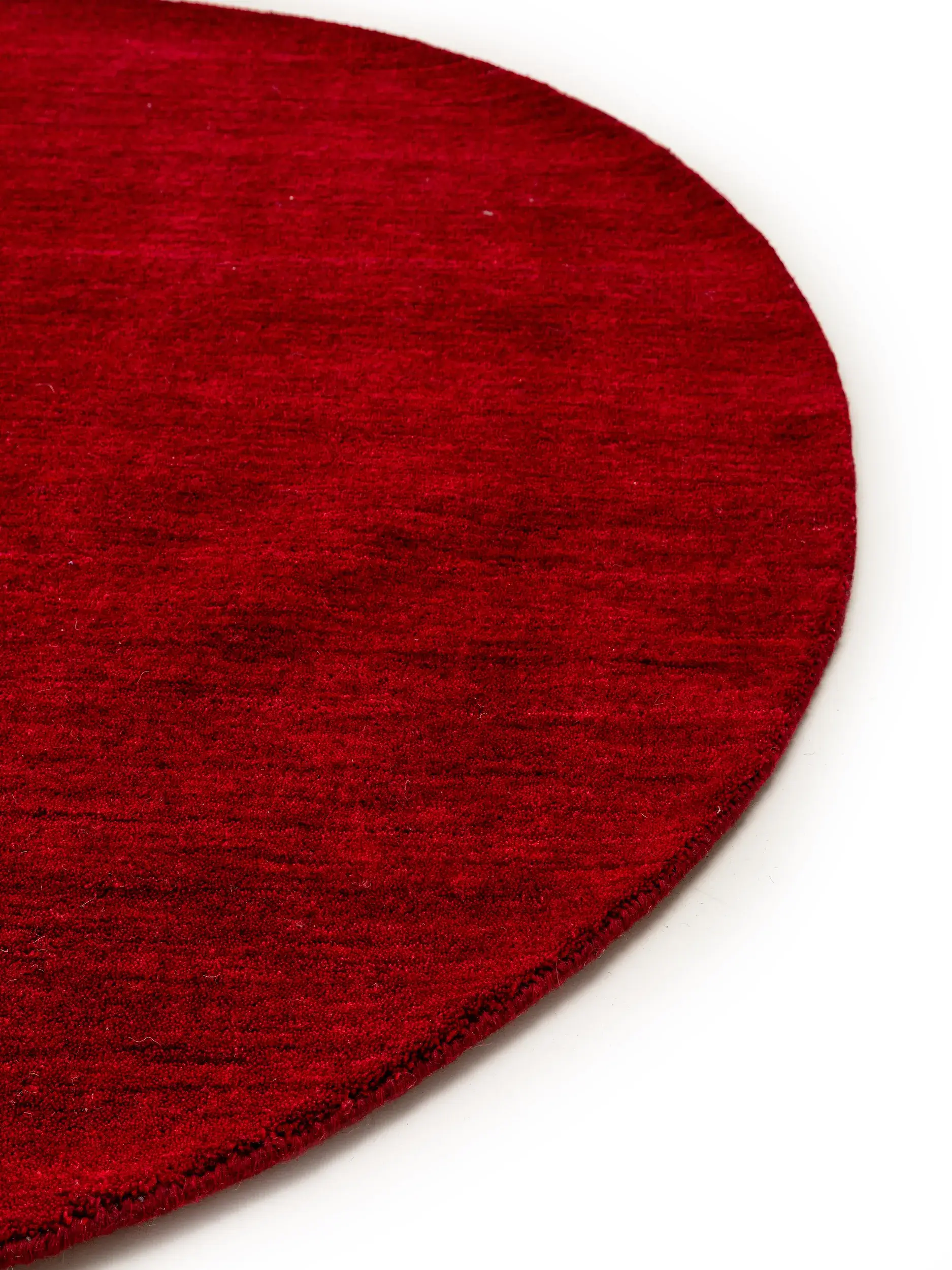Teppich aus 100% Wolle in Rot mit 100% Wolle hohem Flor von benuta Nest