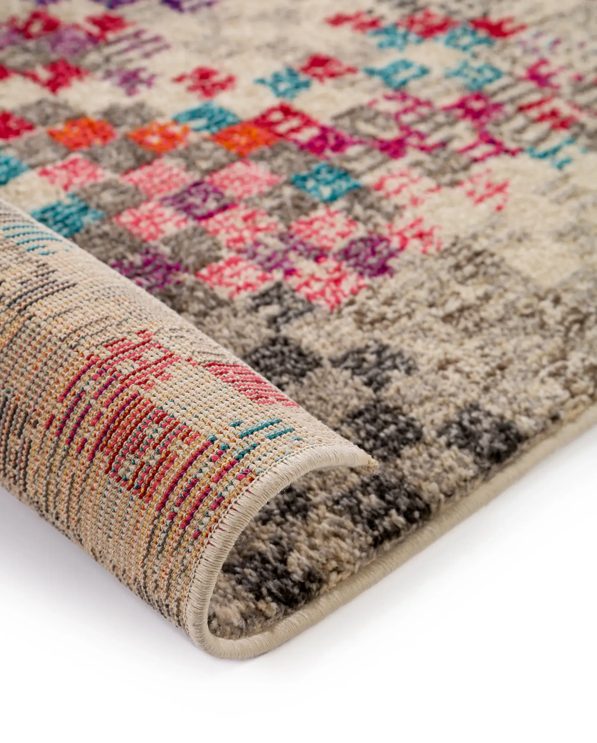 Teppich aus 100% Polypropylen in Multicolor mit 100% Polypropylen hohem Flor von benuta Nest