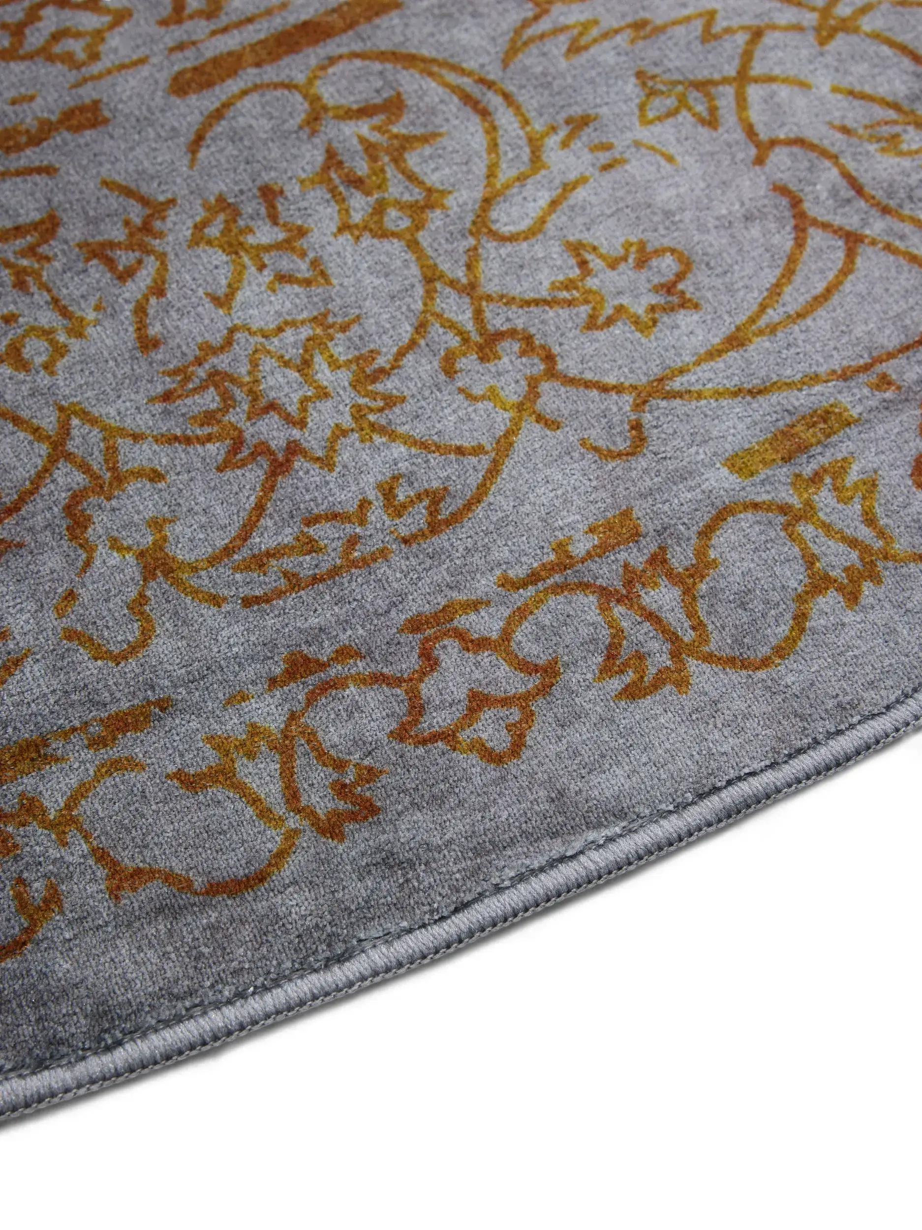 Rug made of 100% Polyester in Grey with a 100% Polyester high pile by benuta Nest