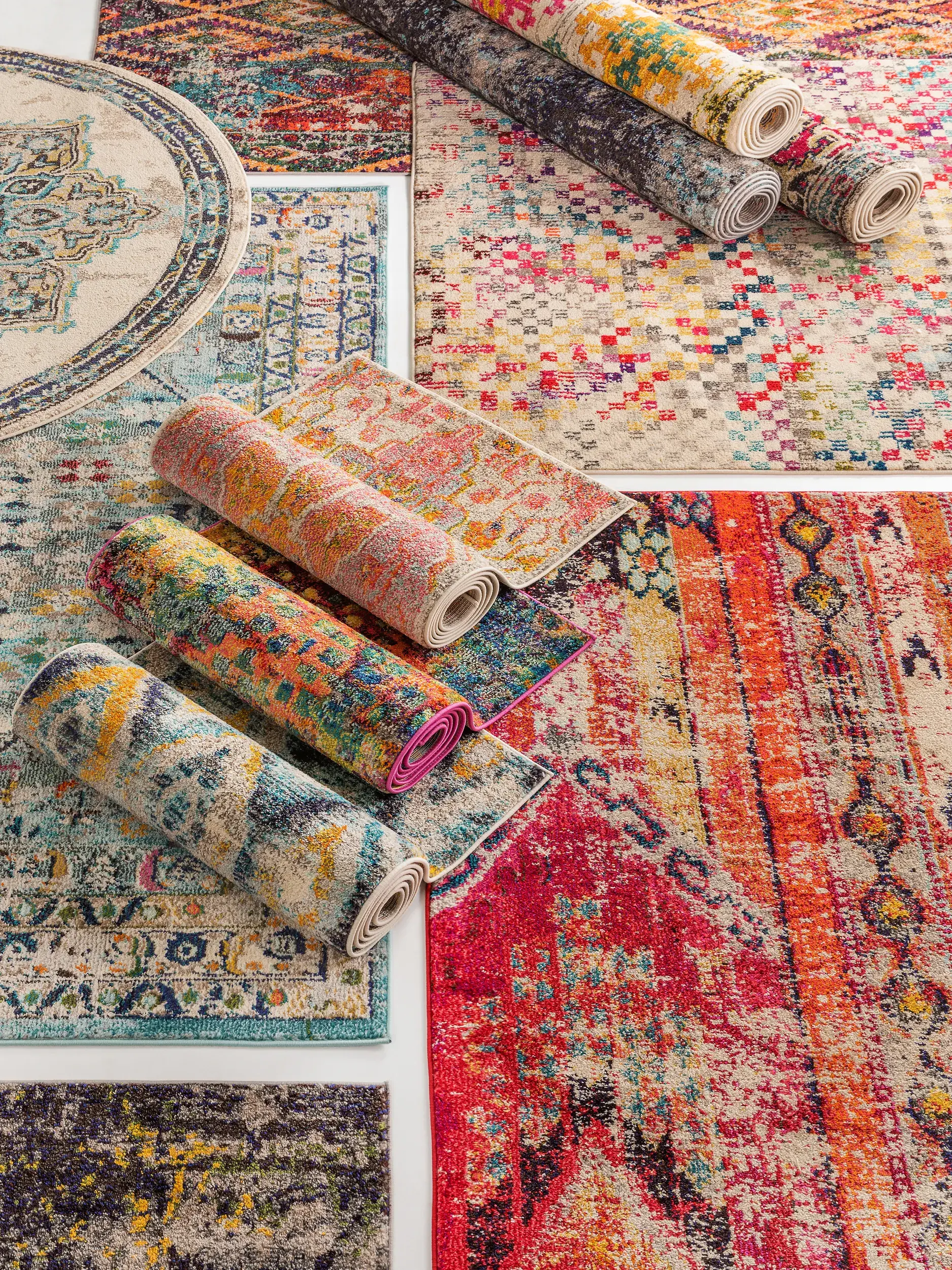 Teppich aus 100% Polypropylen in Multicolor mit 100% Polypropylen hohem Flor von benuta Nest