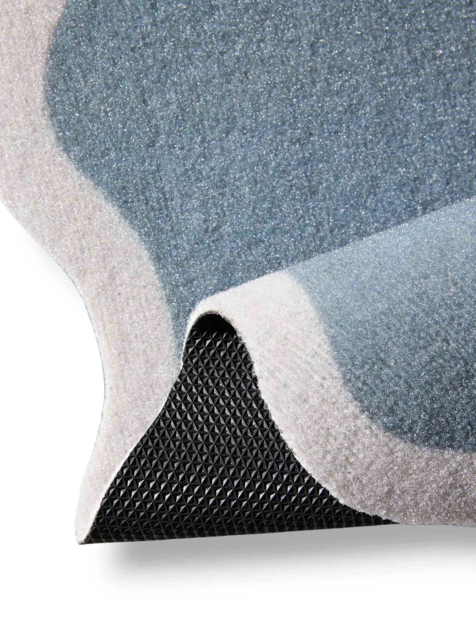 Wycieraczka Curl szary im Design Obramowanie aus 100% Poliester (PET recyklingowany) von benuta