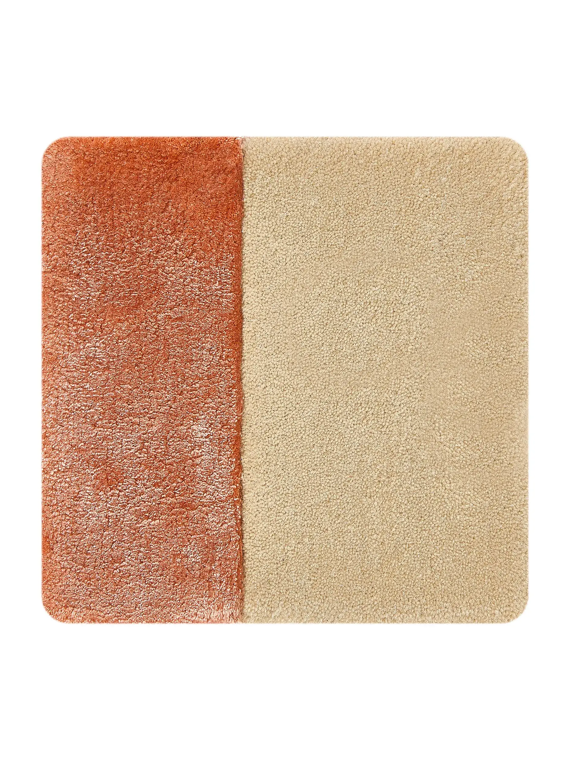 Rug Fold made of 80% Wool, 20% Lyocell (Tencel™) in Beige by benuta Finest