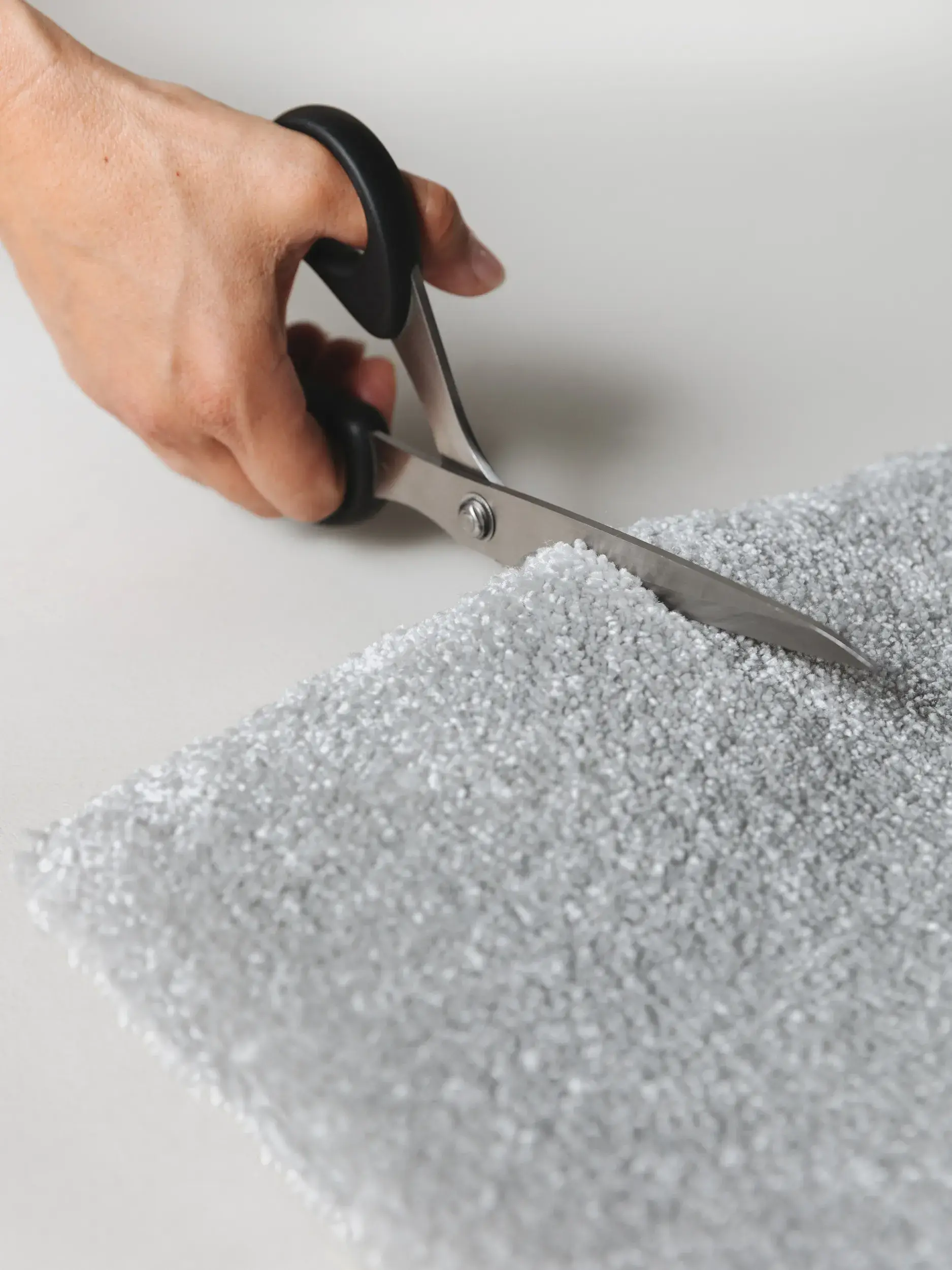 Rug made of 100% Polypropylen in Grau with a 100% Polypropylen high pile by benuta Nest