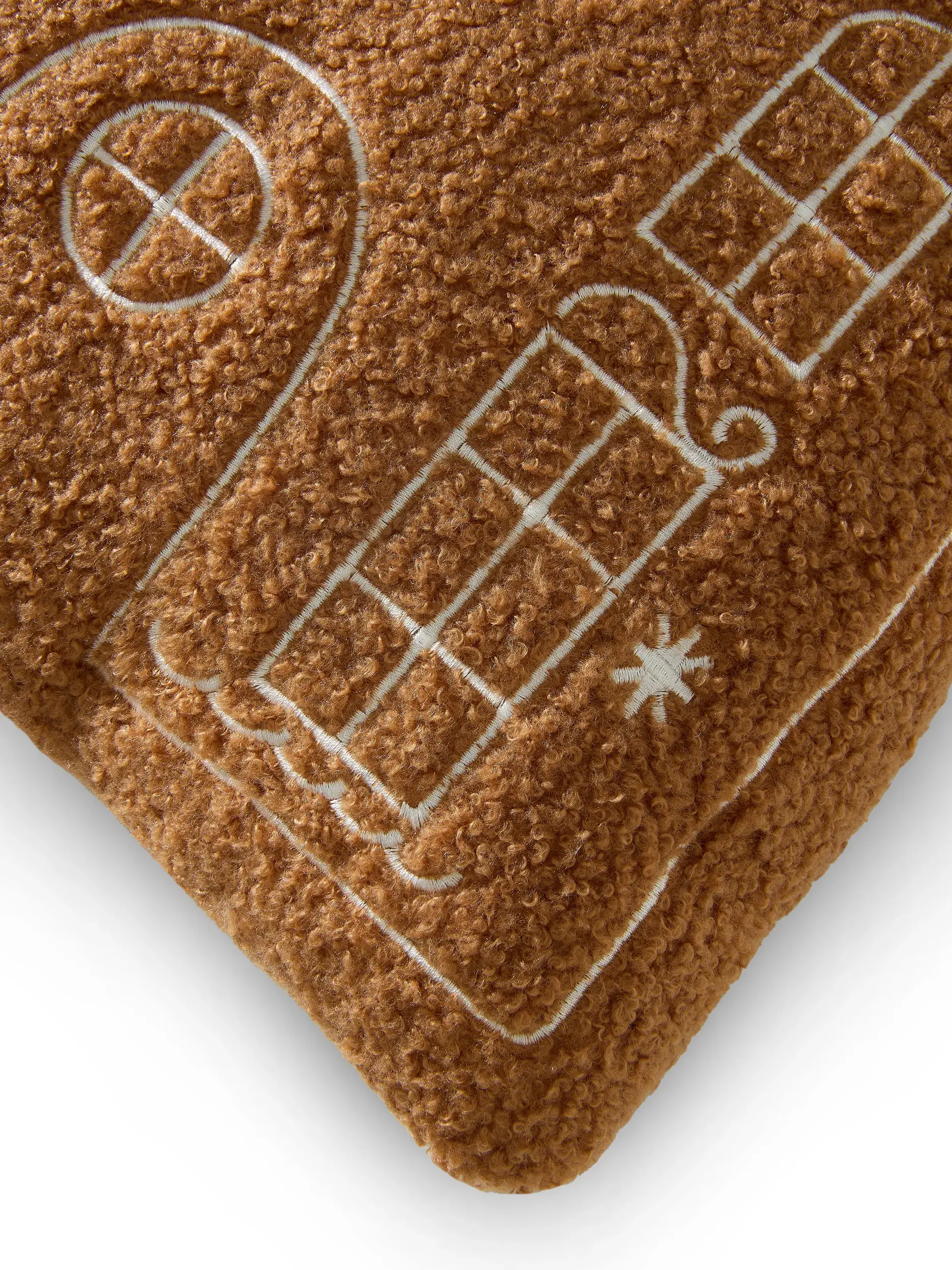 Kerstkussen Gingerbread House Bruin van benuta