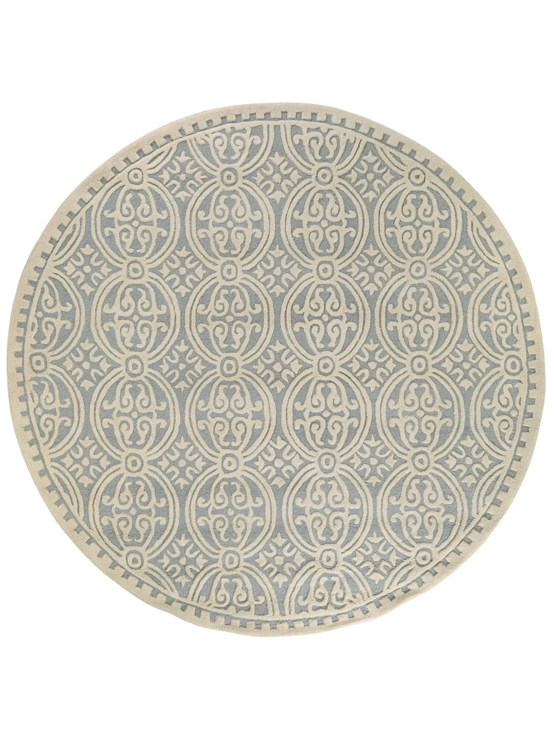 Teppich aus 100% Wolle in Blau mit 100% Wolle hohem Flor von benuta