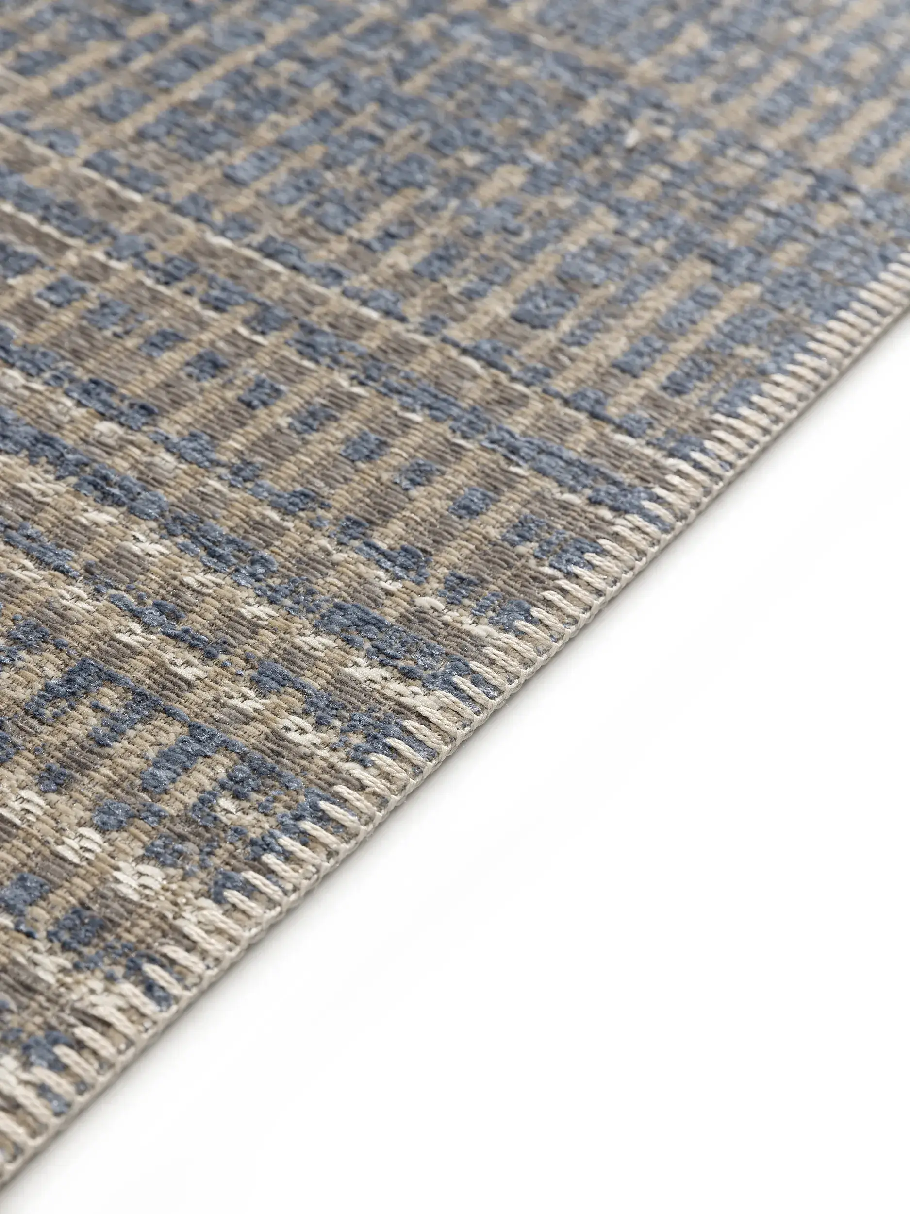 Teppich aus 100% Polyester (recyceltes PET) in Multicolor mit 100% Polyester (recyceltes PET) hohem Flor von benuta Nest