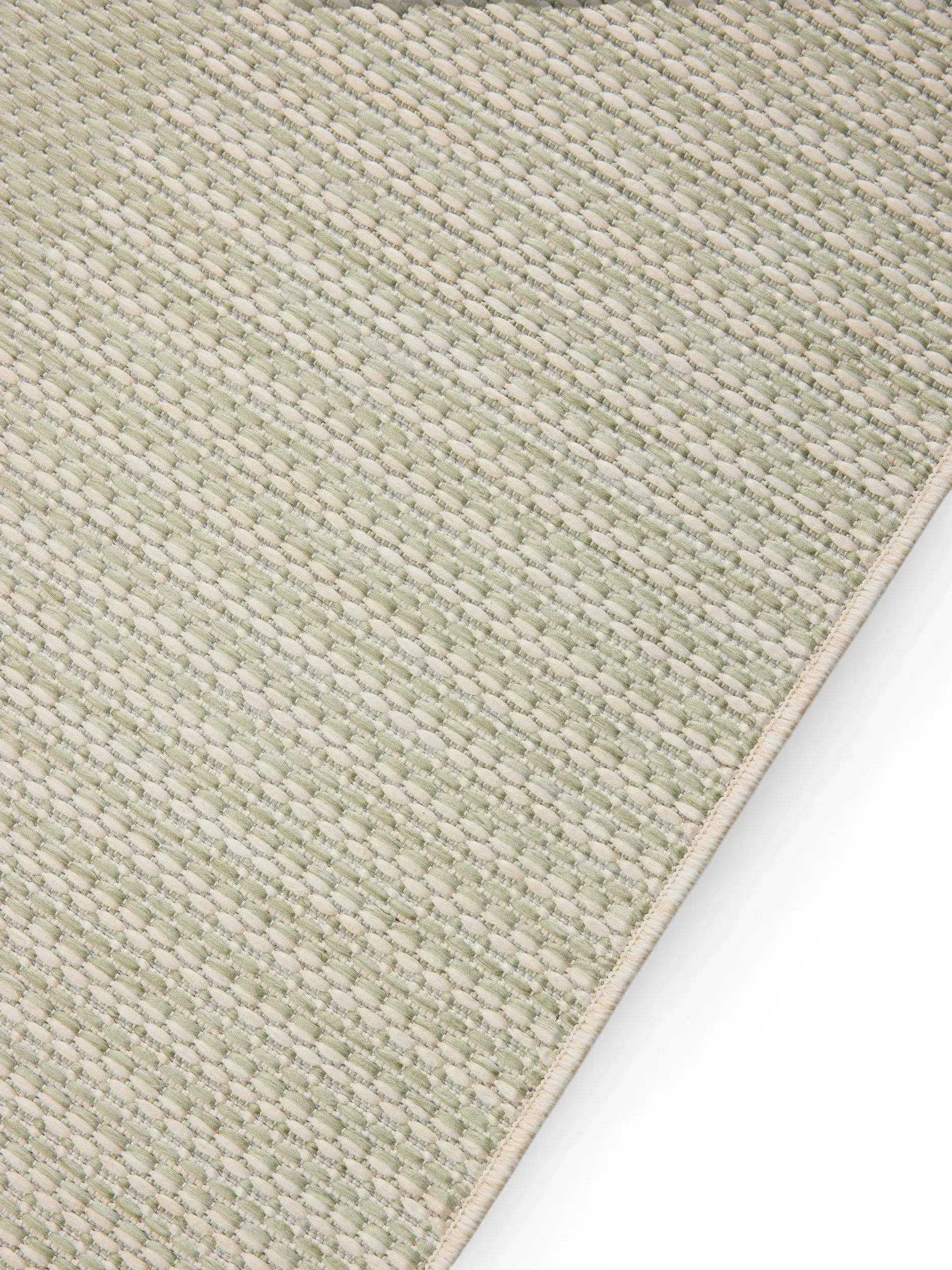 Teppich aus 100% Polypropylen in Grün mit 100% Polypropylen hohem Flor von benuta Nest