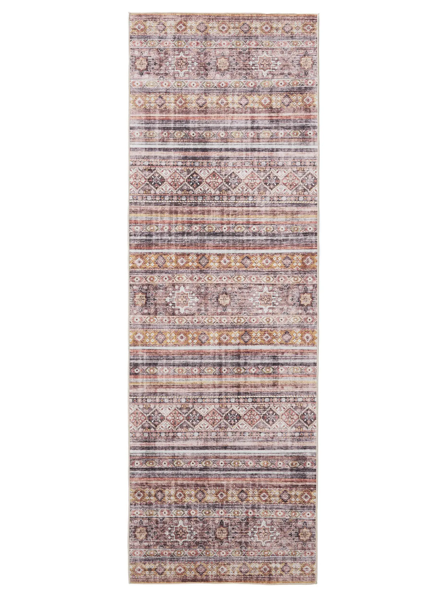 Rug made of 100% Polyester in Multicolour with a 100% Polyester high pile by benuta Basic