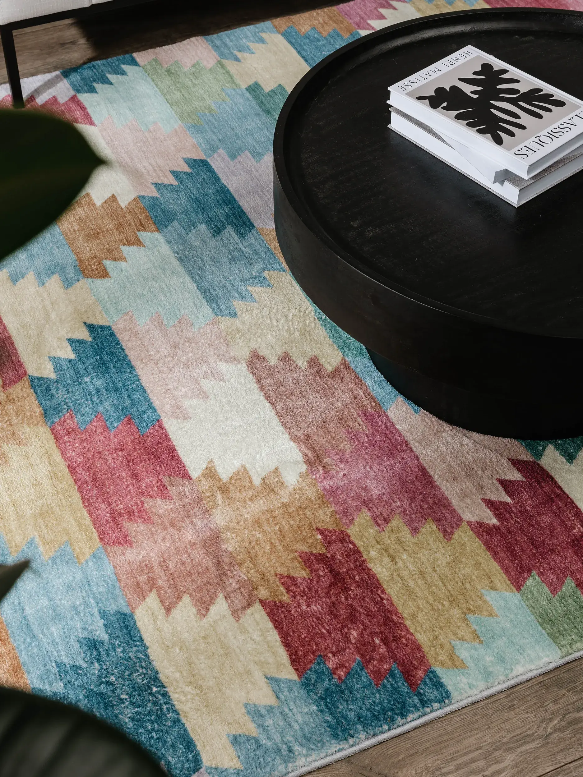 Rug made of 100% Polyester in Multicolor with a 100% Polyester high pile by benuta Pop